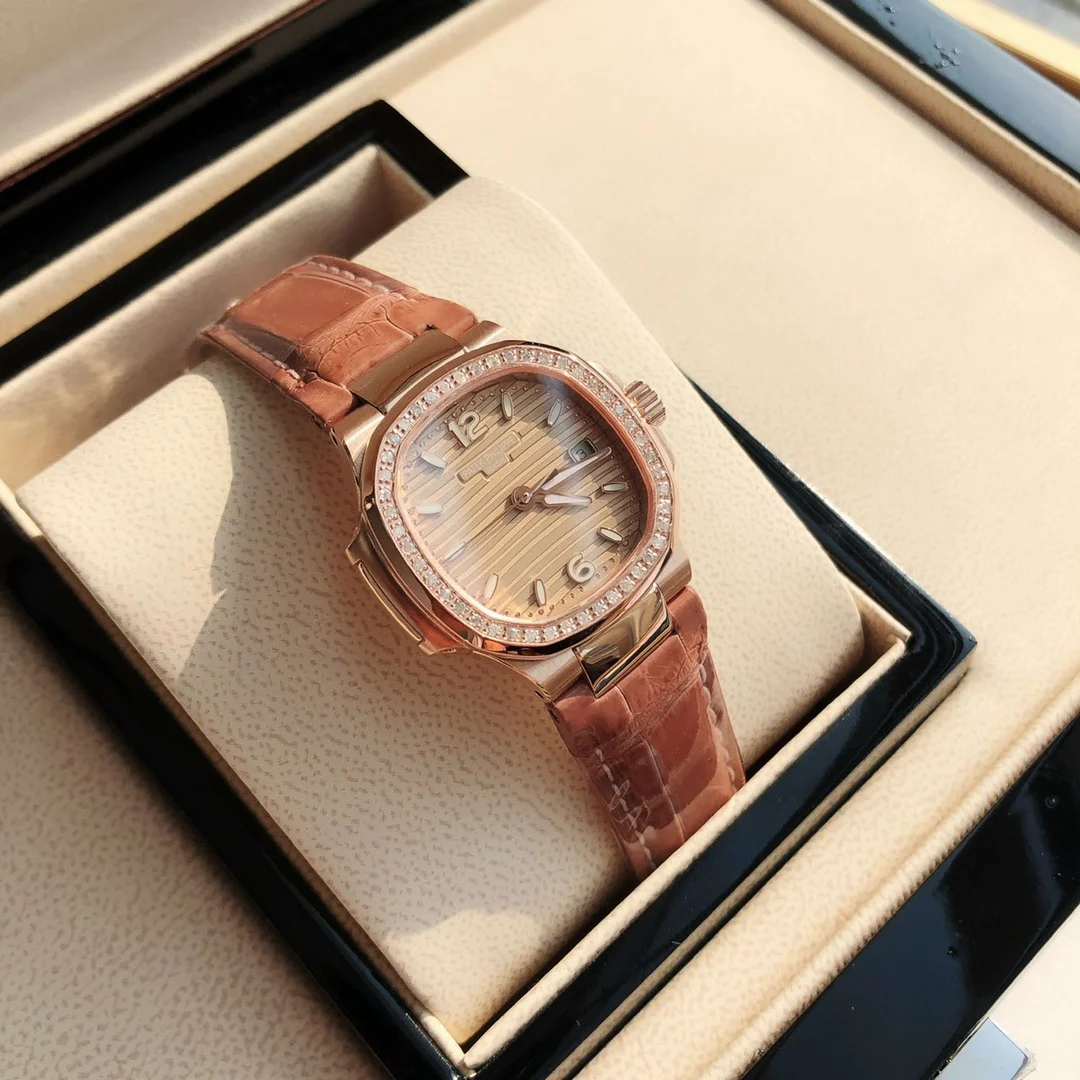 2 rose gold champagne color — photographed off the sweep