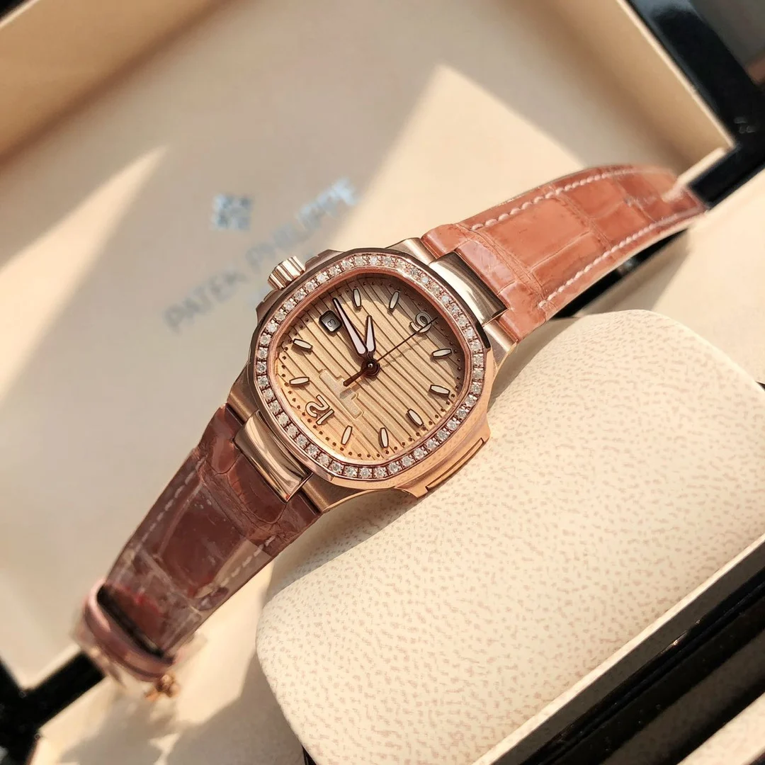 2 rose gold champagne color — photographed off the sweep