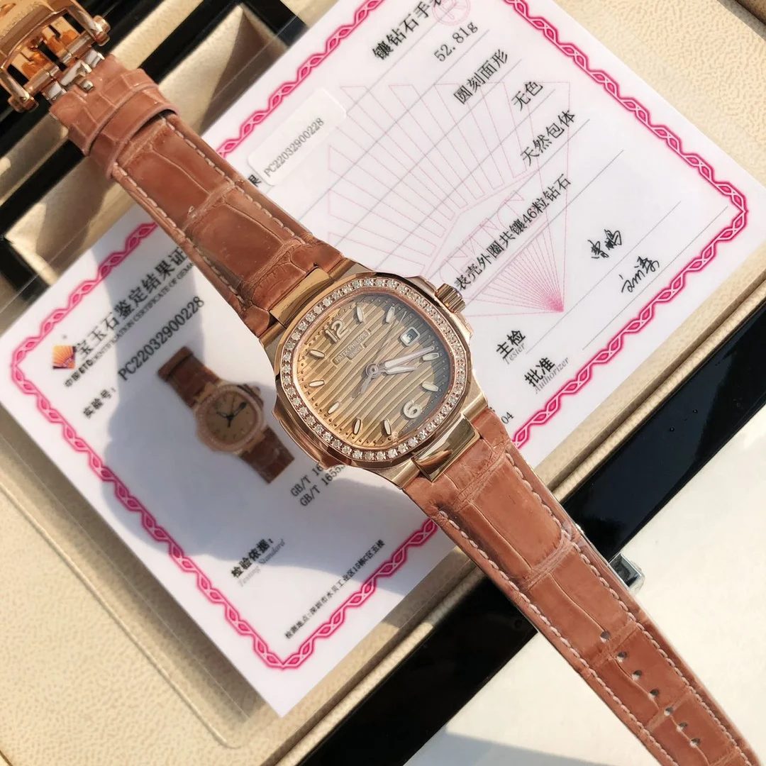 2 rose gold champagne color — photographed off the sweep