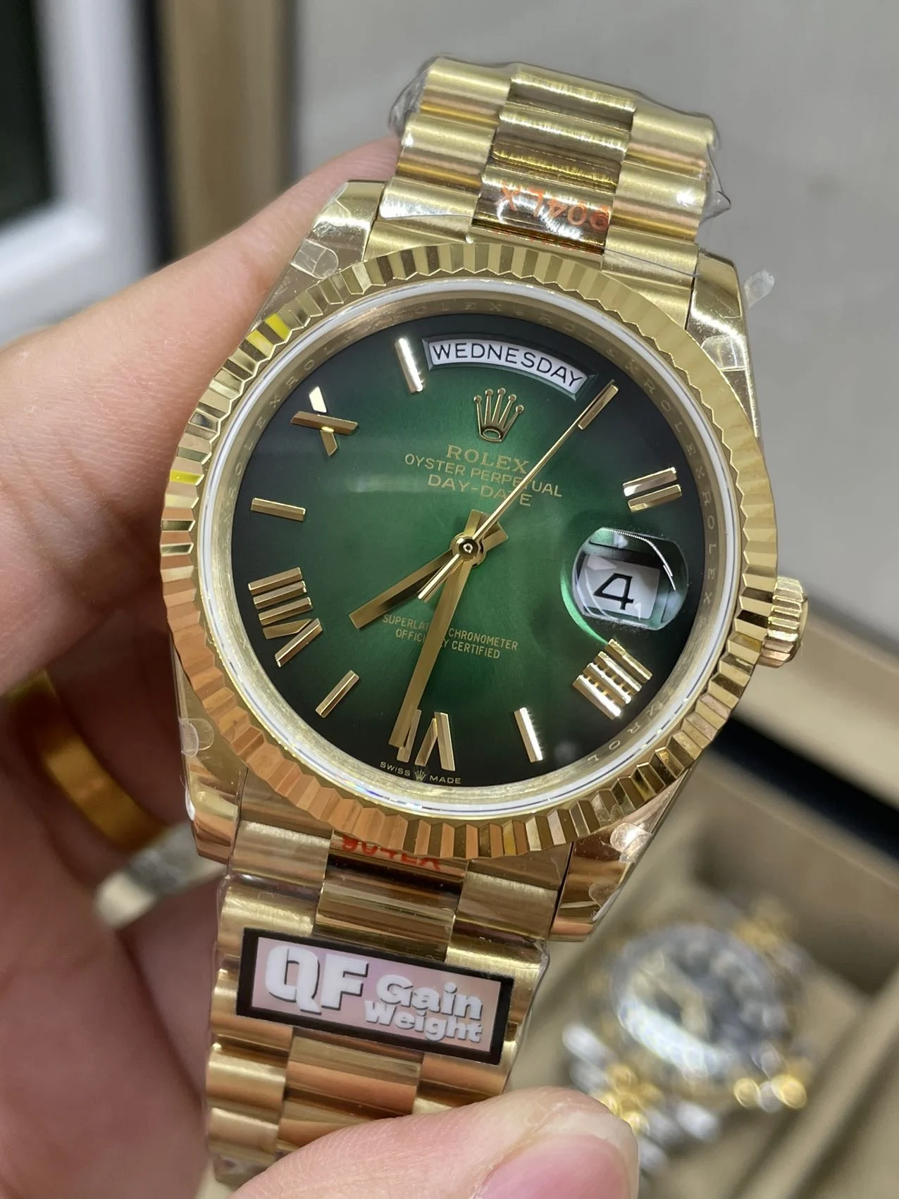 2024 New DD40mm Smoked Roman numeral with a beautiful sunburst — photographed off the sweep