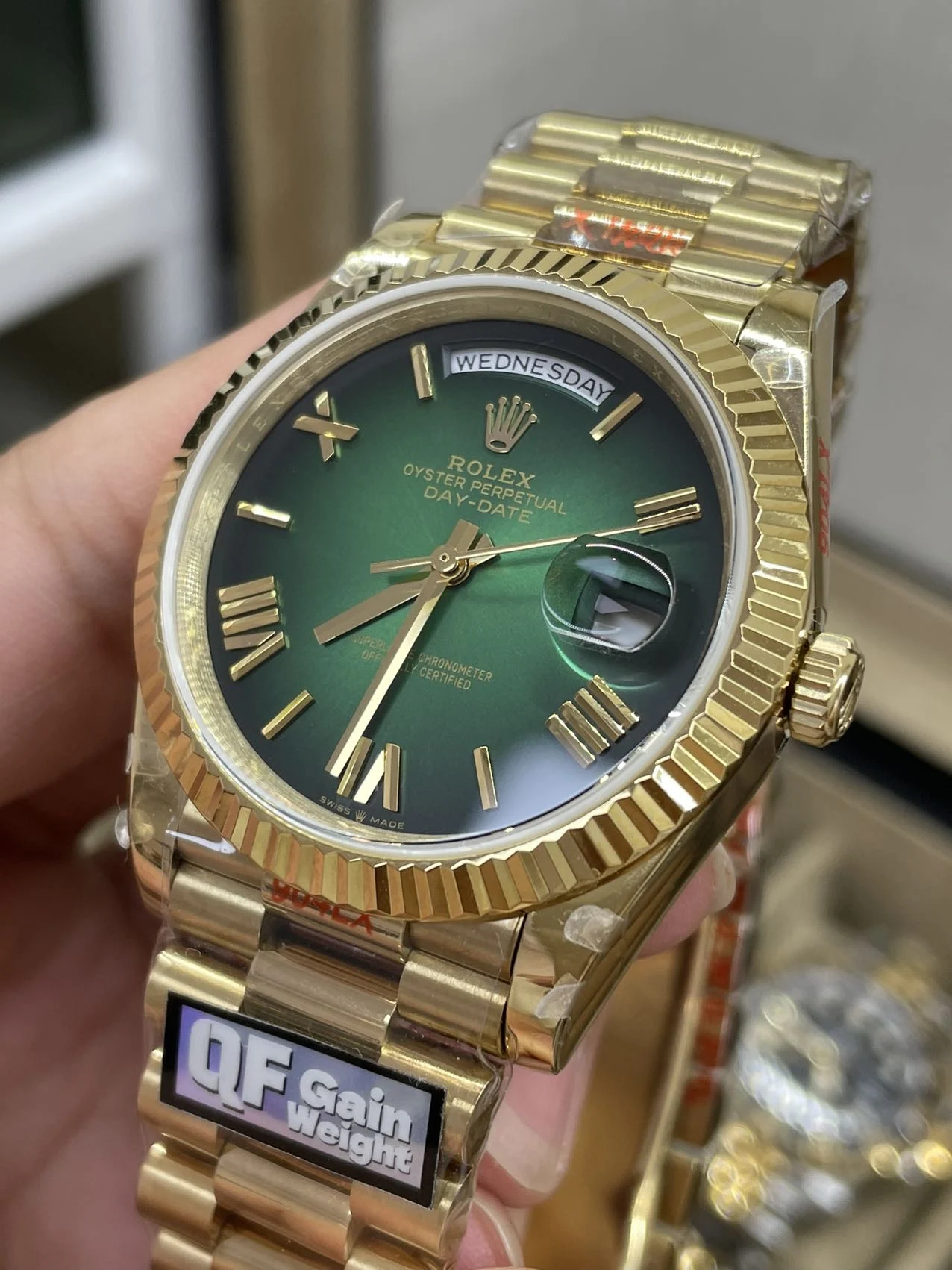 2024 New DD40mm Smoked Roman numeral with a beautiful sunburst — photographed off the sweep