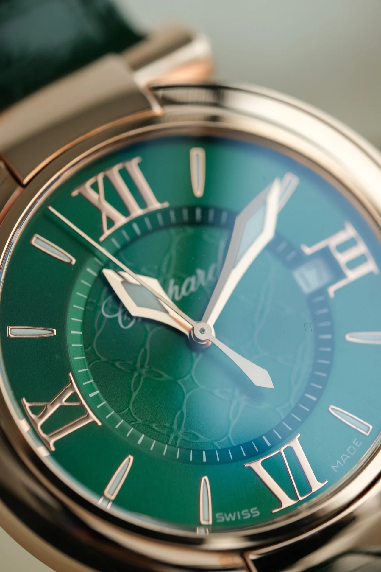 36mm dial! Genuine 18K gold plating! Post-engraved lettering — photographed off the sweep