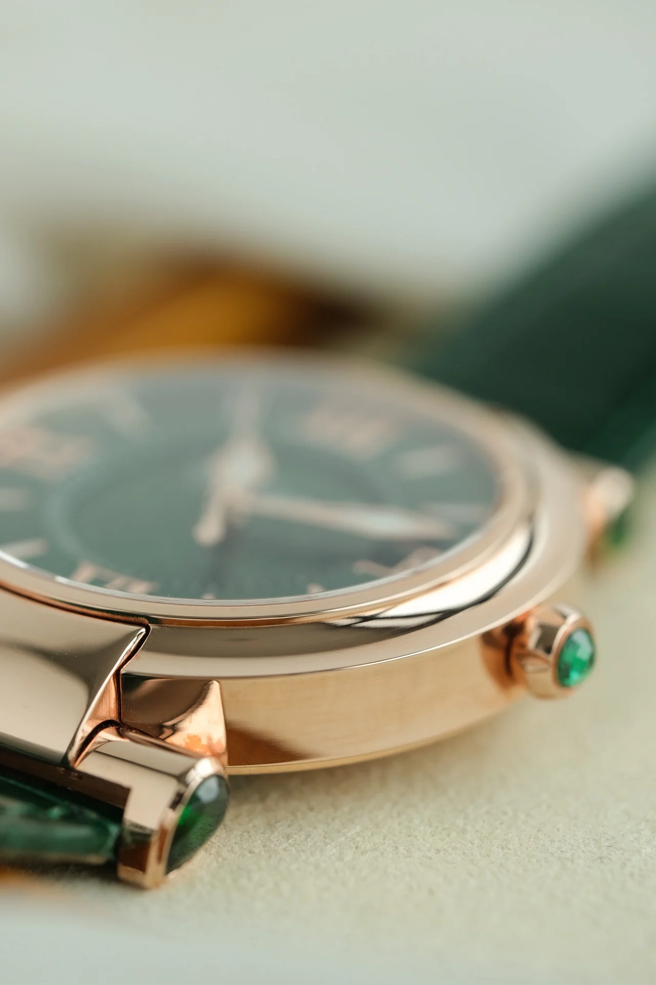 36mm dial! Genuine 18K gold plating! Post-engraved lettering — photographed off the sweep