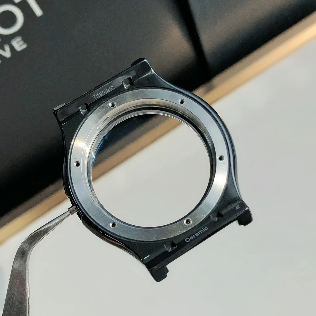 A brand new high-tech ceramic case with a rare ceramic bezel — photographed off the sweep