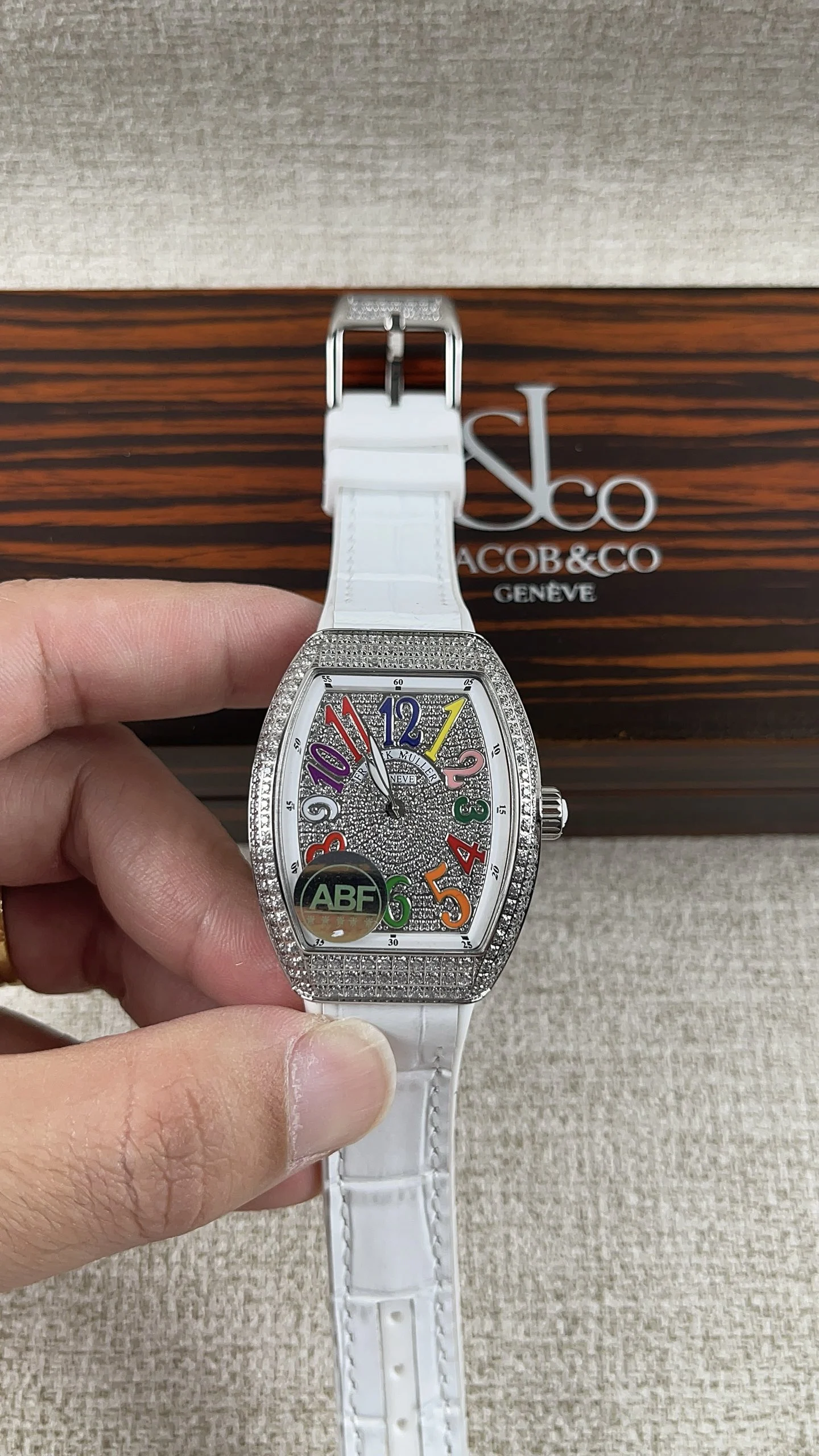 ABF! Franck Muller women's watch with a starry sky pattern — photographed off the sweep