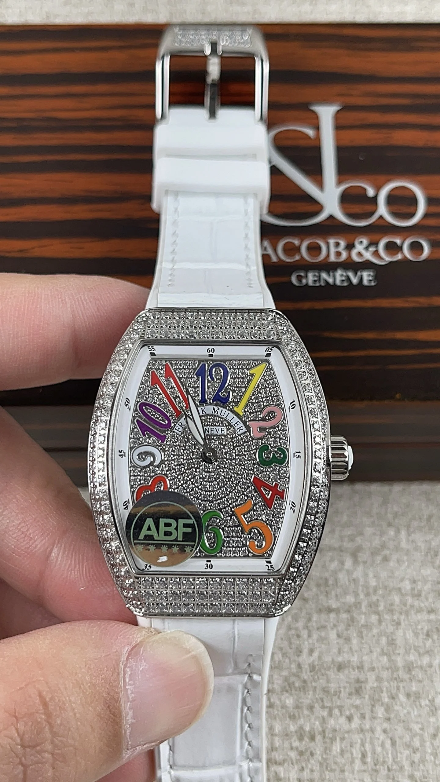 ABF! Franck Muller women's watch with a starry sky pattern — photographed off the sweep