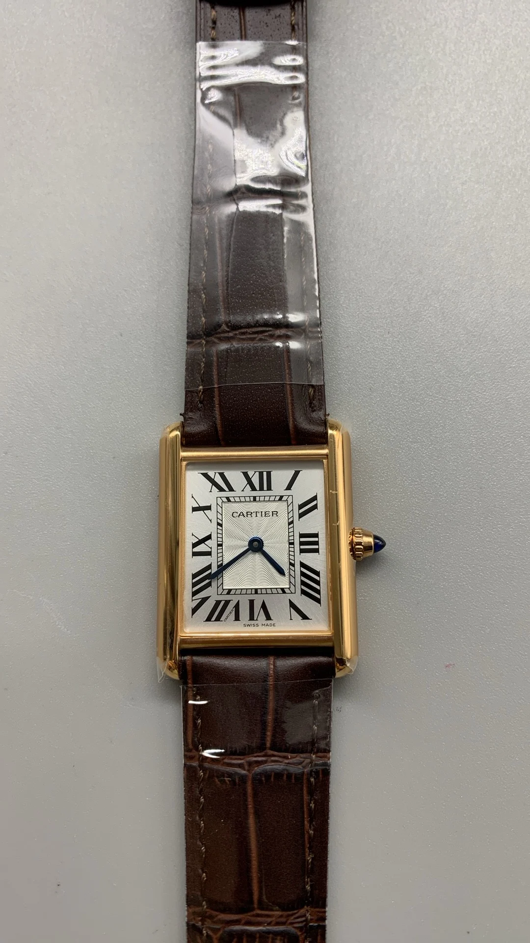 AF, leather strap, medium size, 33.7*25.5mm, rose gold pattern