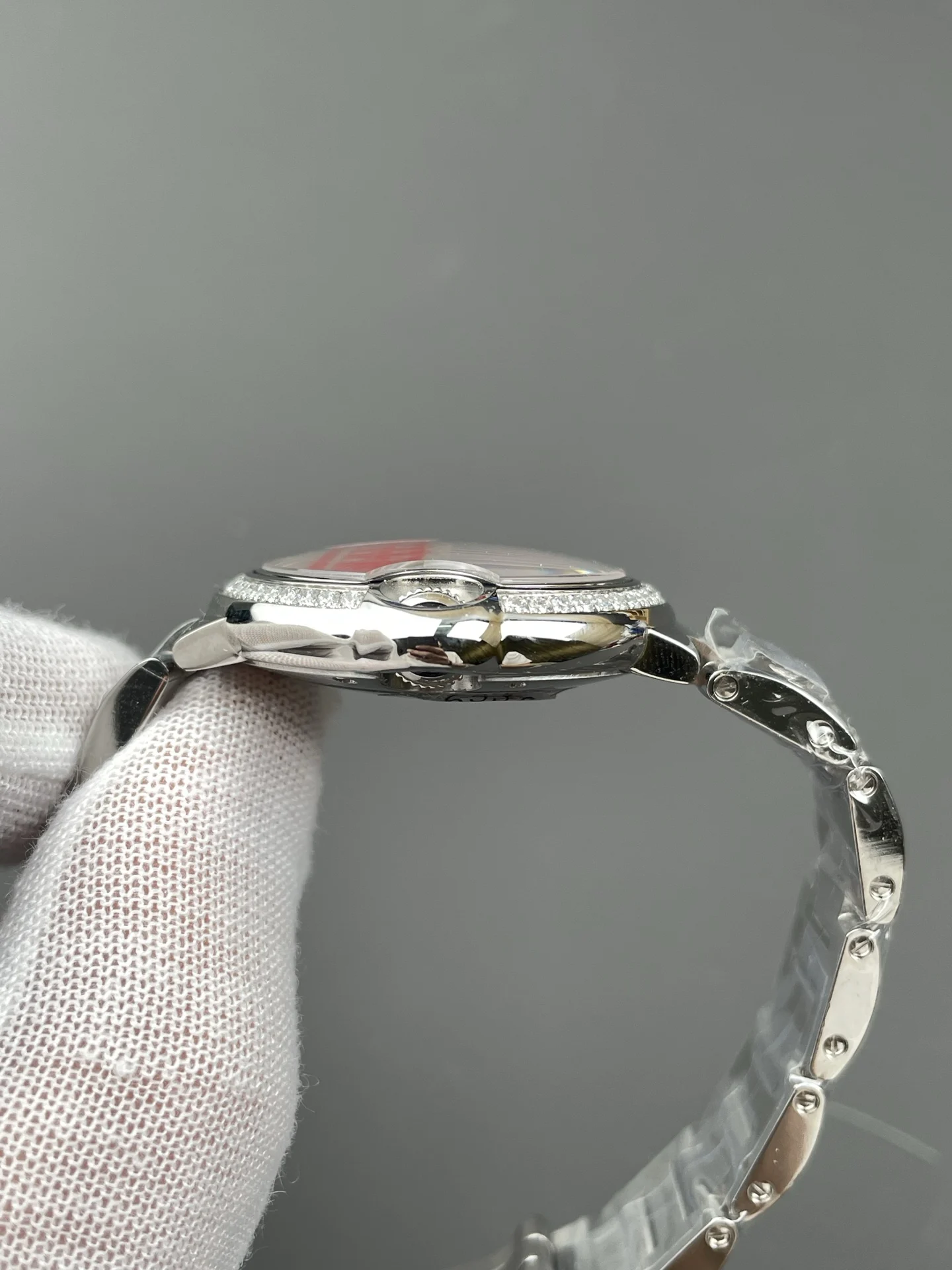 AF Pink Balloon Diamond-Set Bezel, Smooth Surface/33mm/NH05