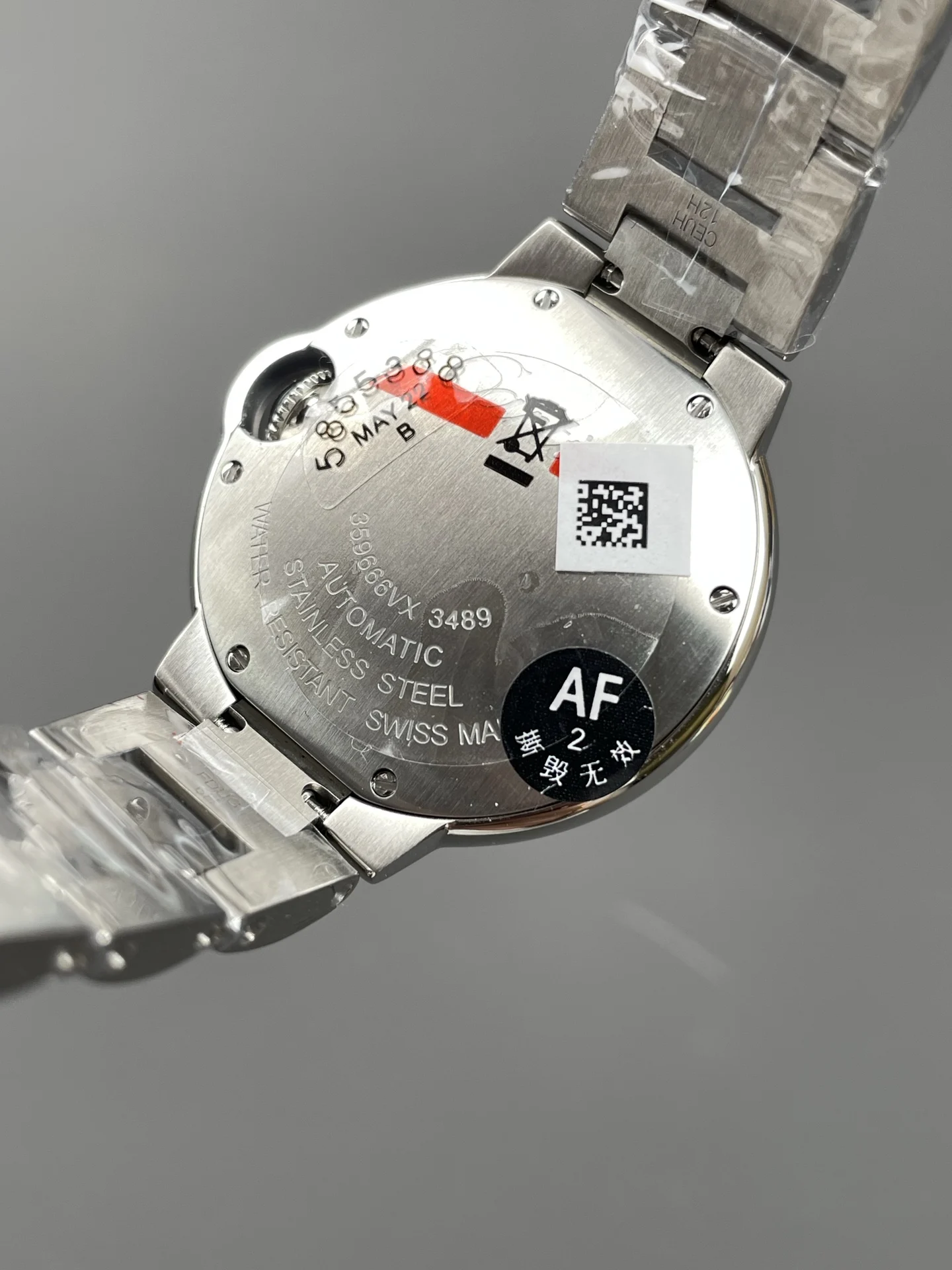 AF Pink Balloon Diamond-Set Bezel, Smooth Surface/33mm/NH05 — photographed off the sweep