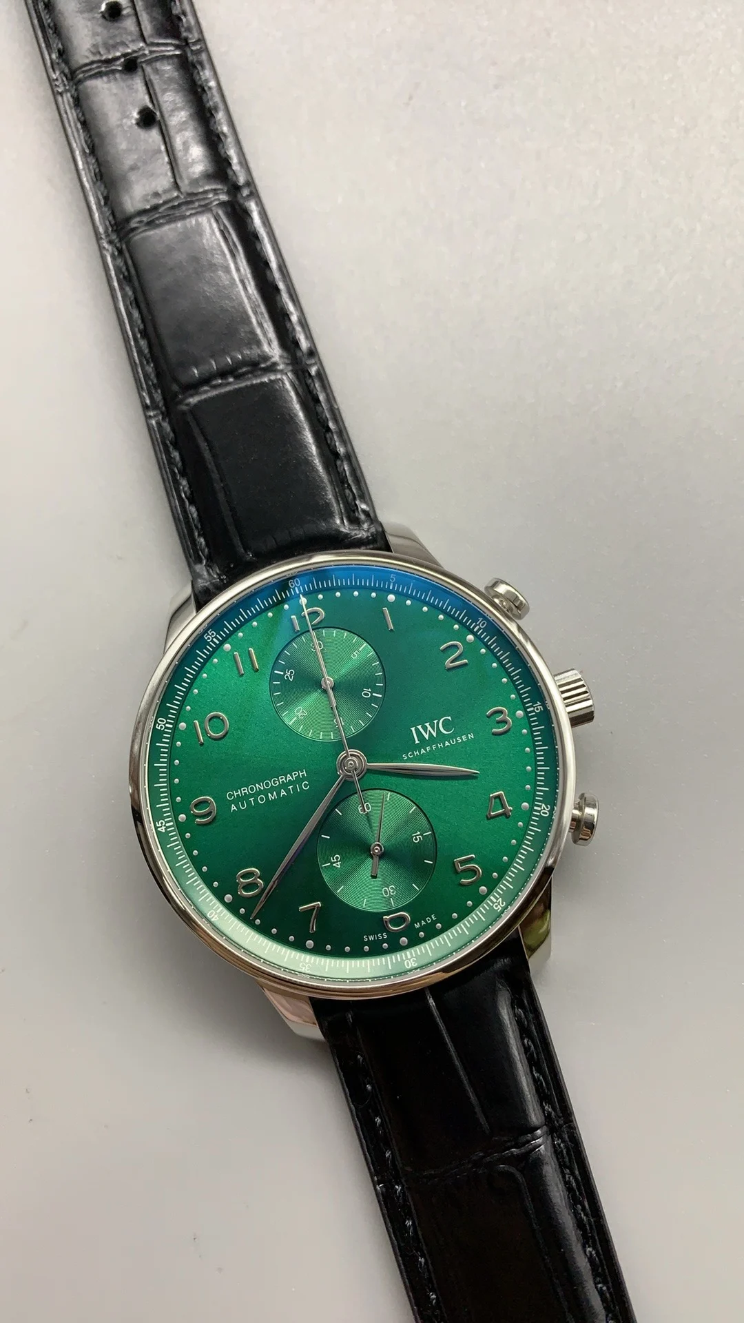Aps, Flight Design Green, Black Leather, New Movement — photographed off the sweep