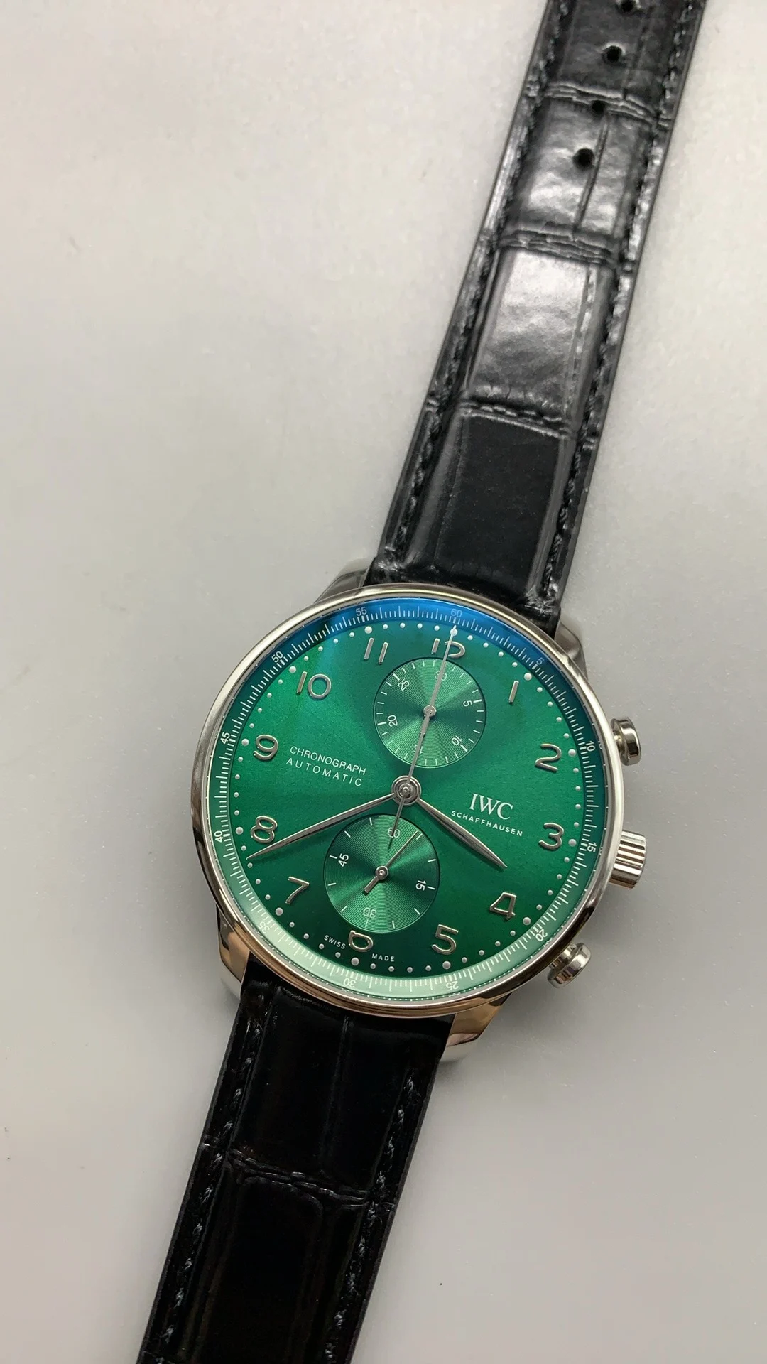 Aps, Flight Design Green, Black Leather, New Movement — photographed off the sweep