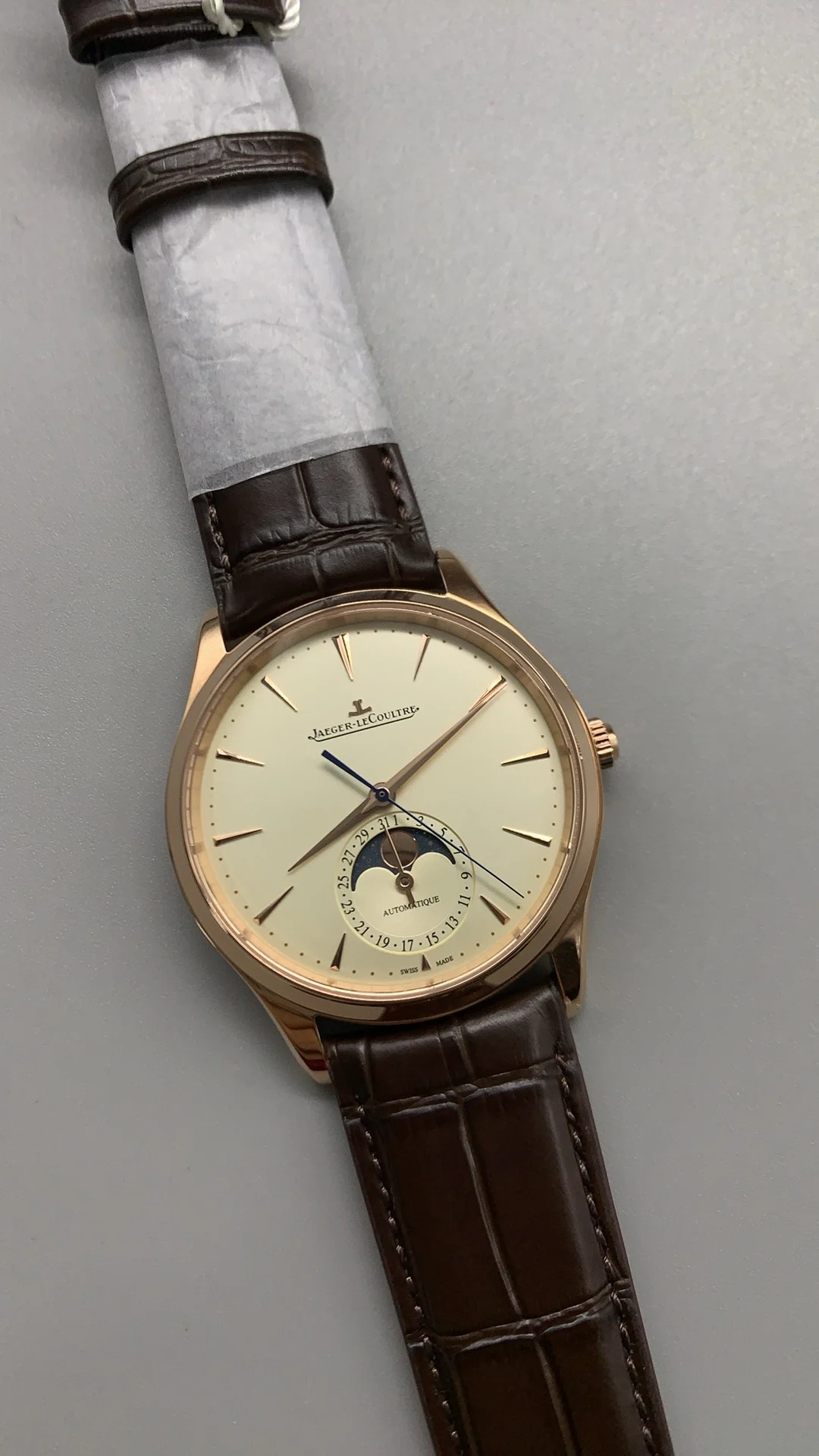 Aps, moon phase rose gold — photographed off the sweep
