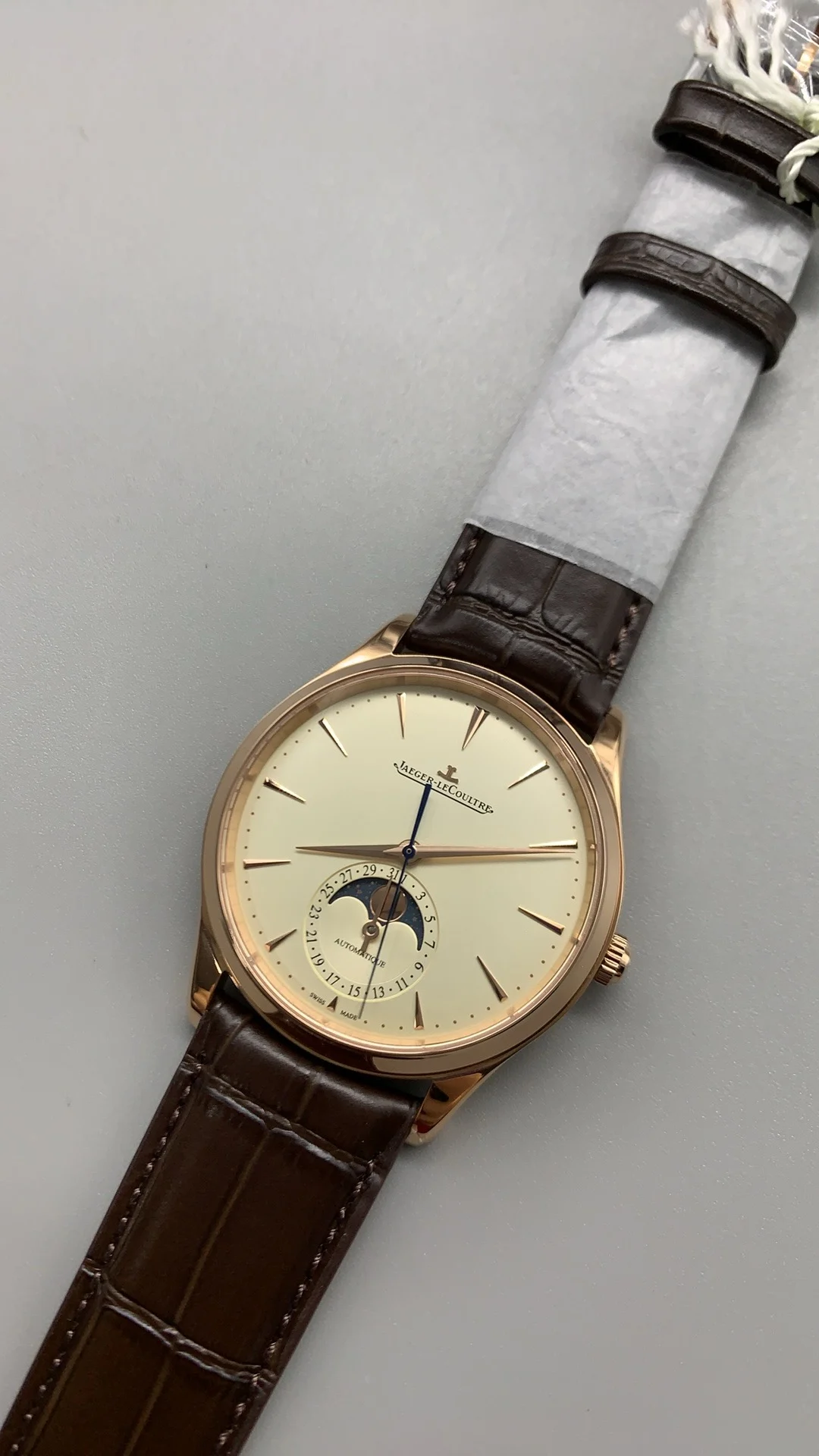 Aps, moon phase rose gold — photographed off the sweep