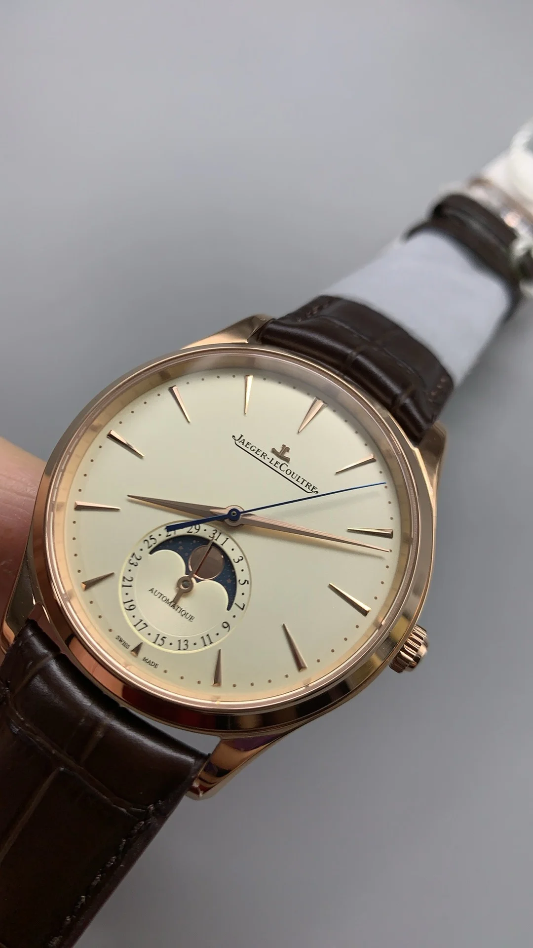 Aps, moon phase rose gold — photographed off the sweep