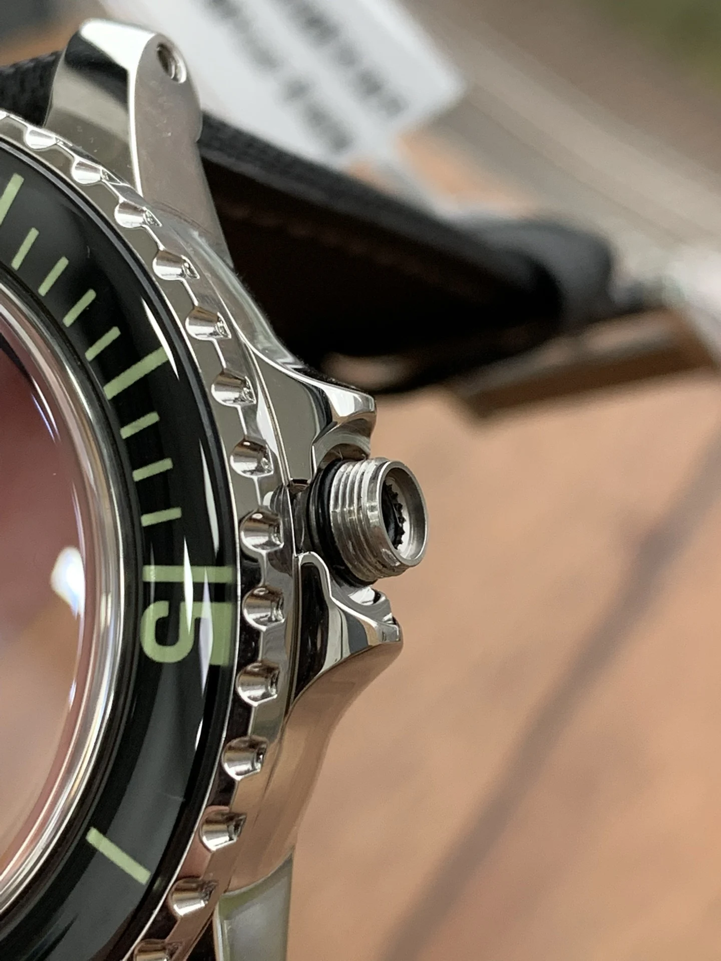 As a diving watch, the crown is the key to water resistance