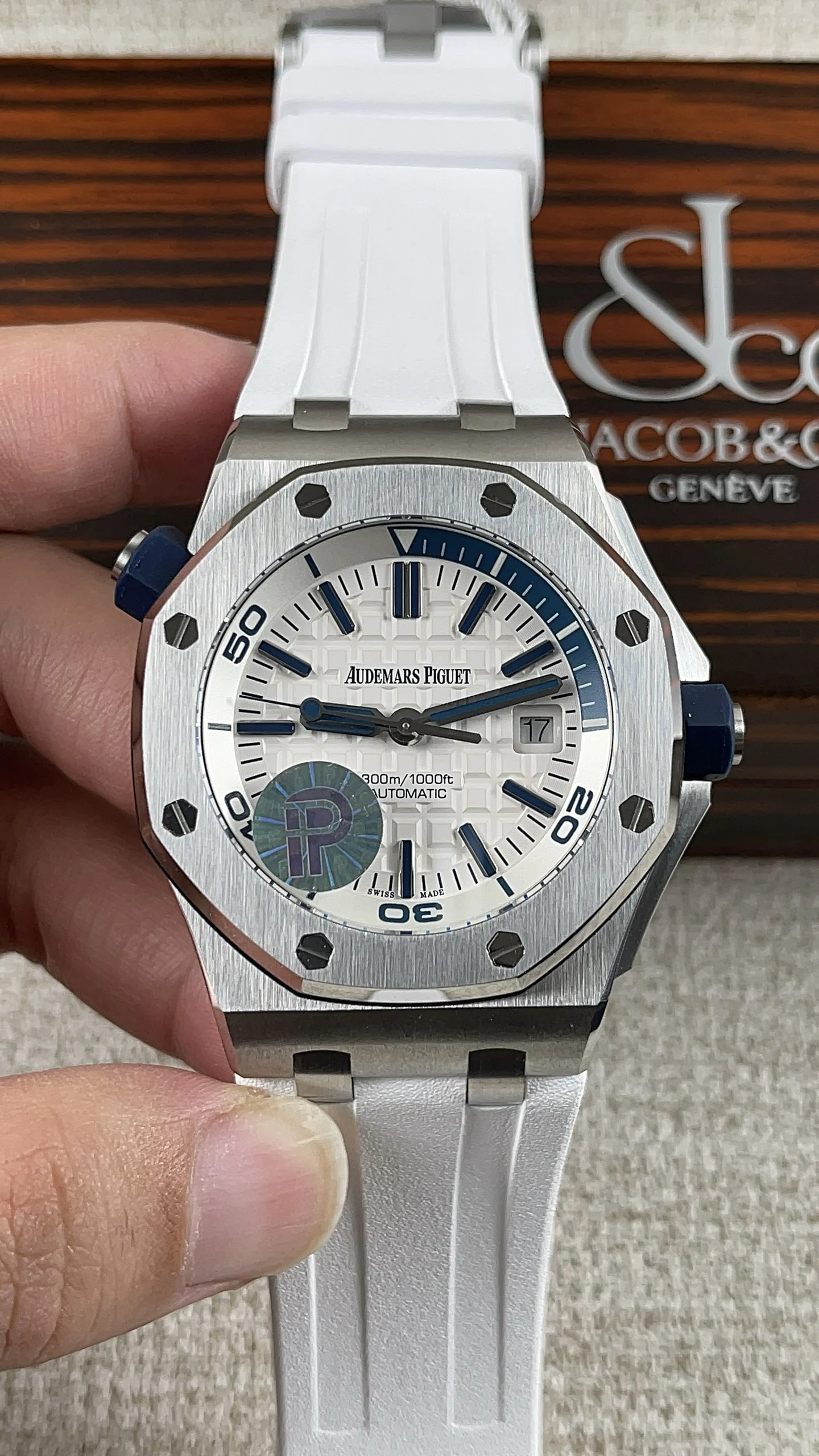 Audemars Piguet 15710 — photographed off the sweep