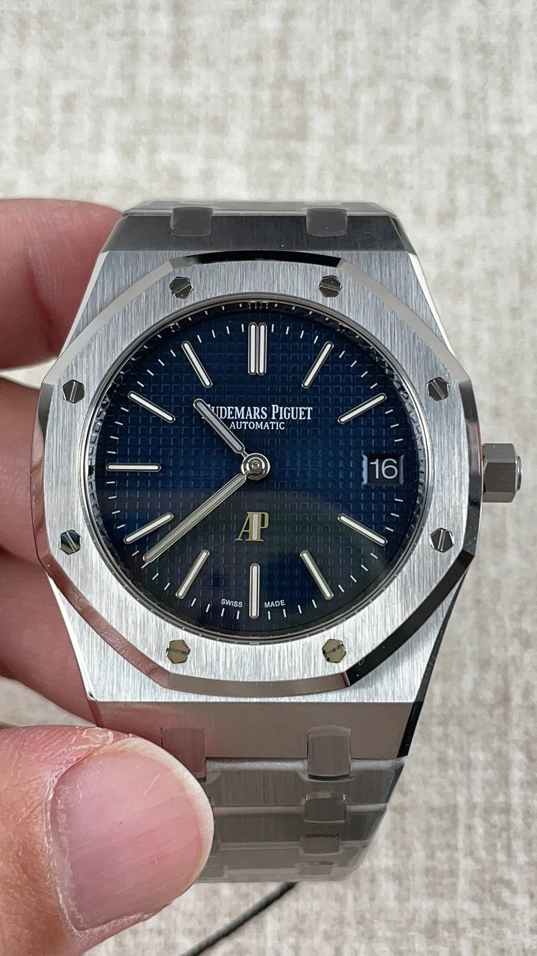 Audemars Piguet 39mm — photographed off the sweep