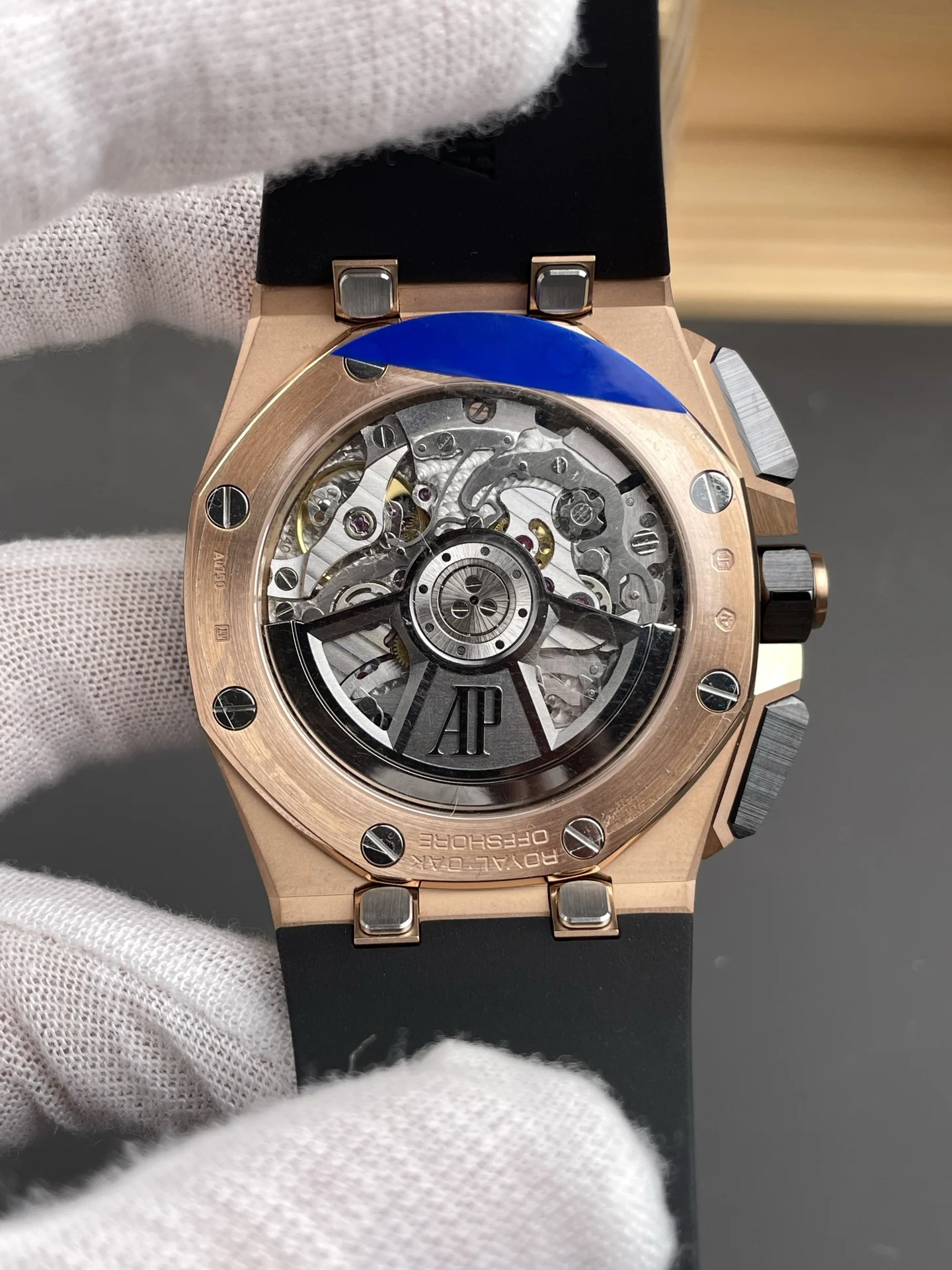 Audemars Piguet Black Dial 26420 42mm — photographed off the sweep