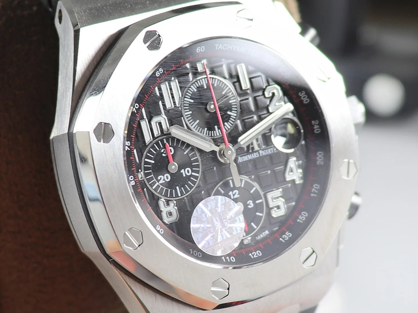 Audemars Piguet Black Dial 42mm — photographed off the sweep