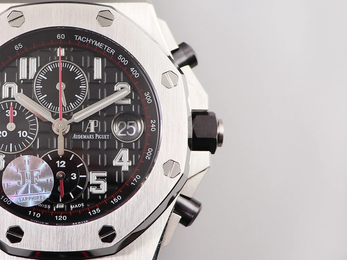 Audemars Piguet Black Dial 42mm — photographed off the sweep
