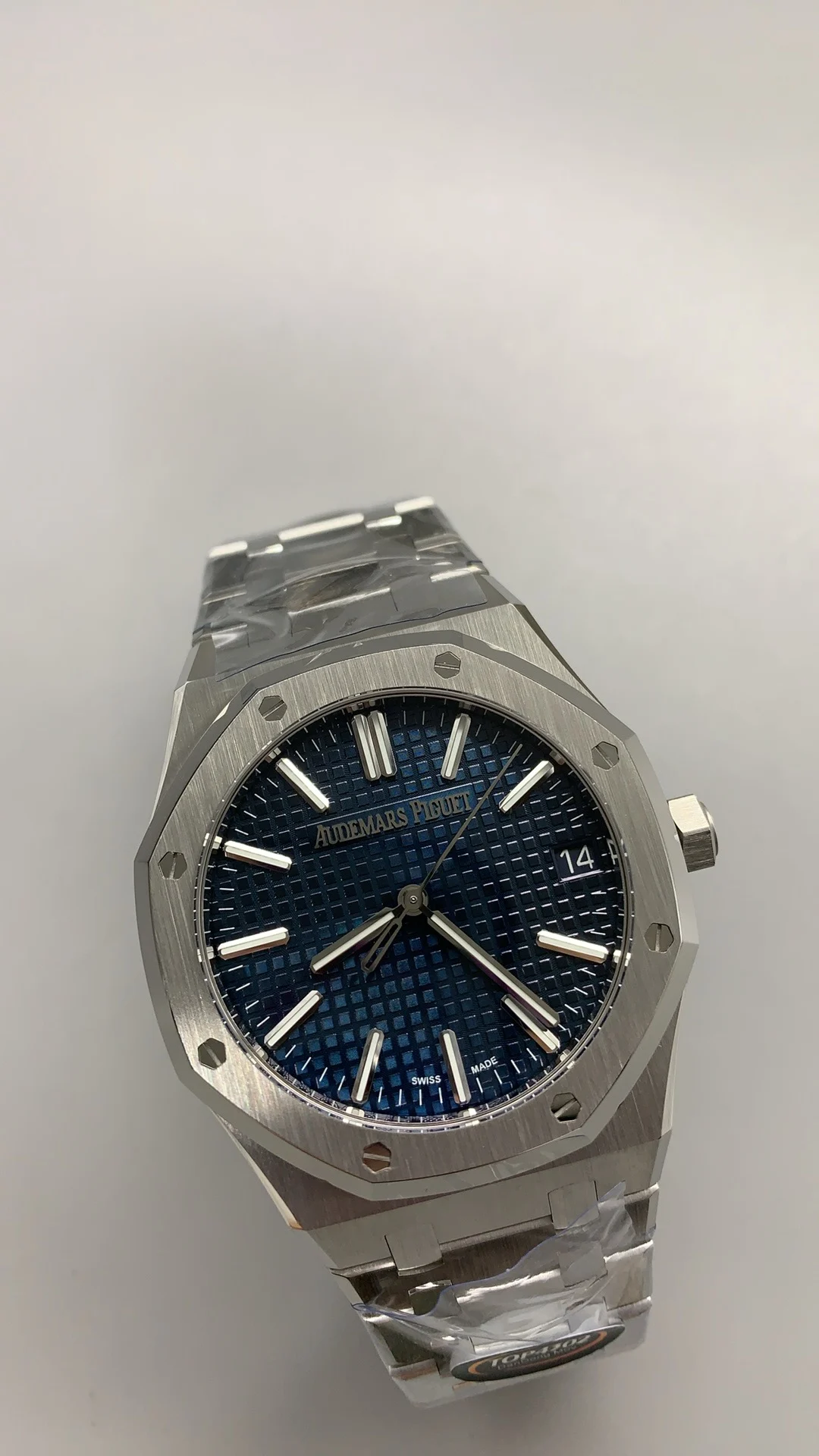 Audemars Piguet Blue Dial 15510 — photographed off the sweep
