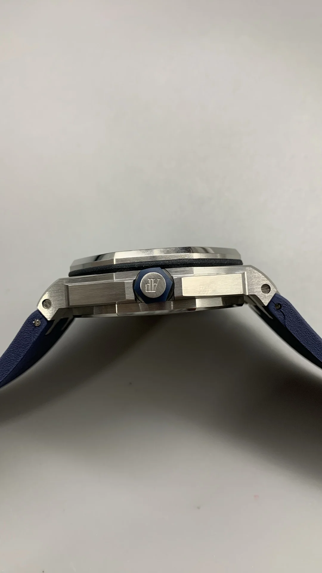 Audemars Piguet Blue Dial 15710 — photographed off the sweep