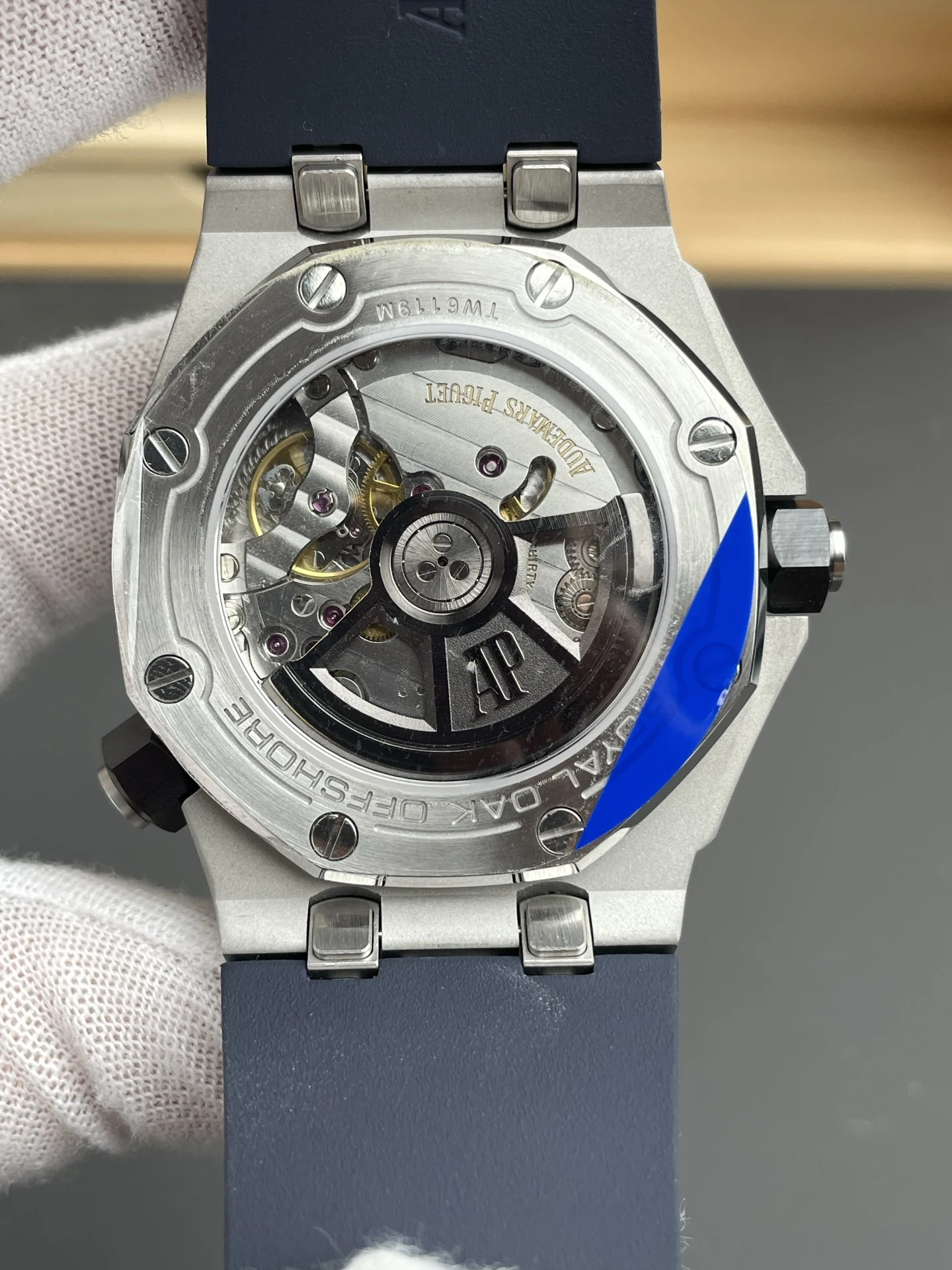 Audemars Piguet Blue Dial 15720 — photographed off the sweep