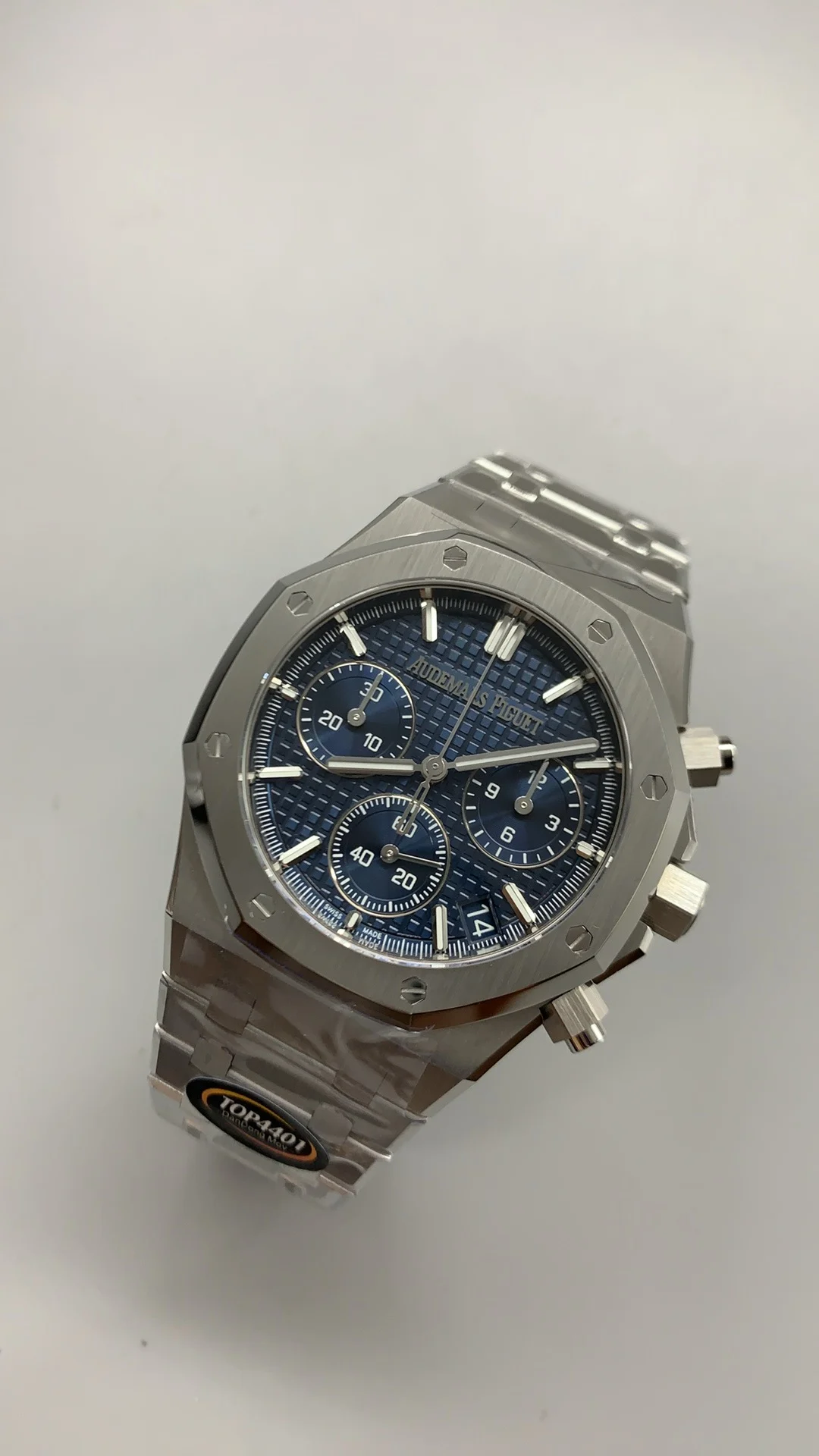 Audemars Piguet Blue Dial 26240 — photographed off the sweep
