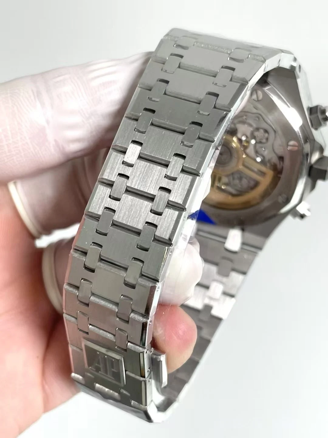 Audemars Piguet Blue Dial 26240 — photographed off the sweep
