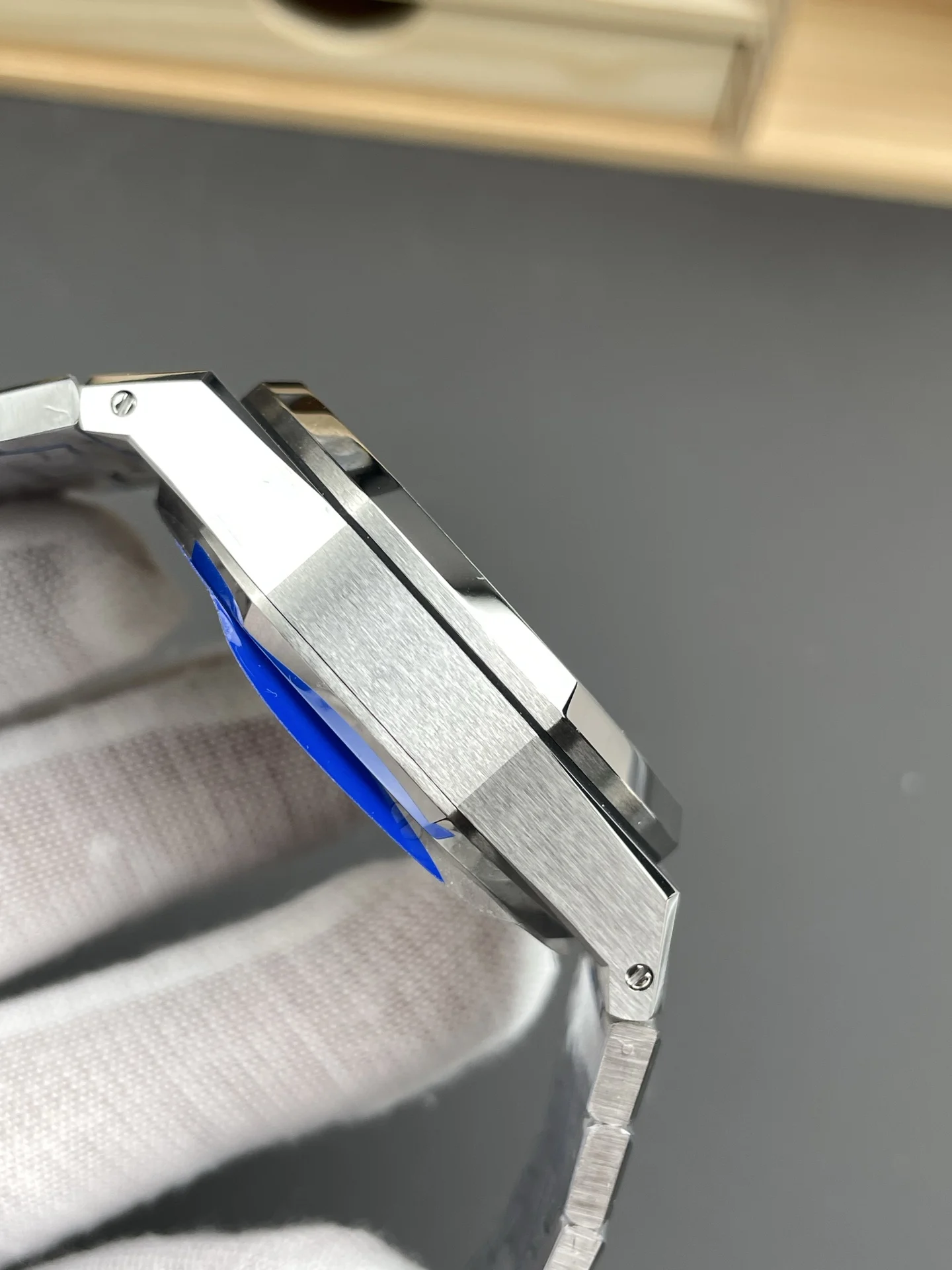 Audemars Piguet Blue Dial 26240 41mm — photographed off the sweep