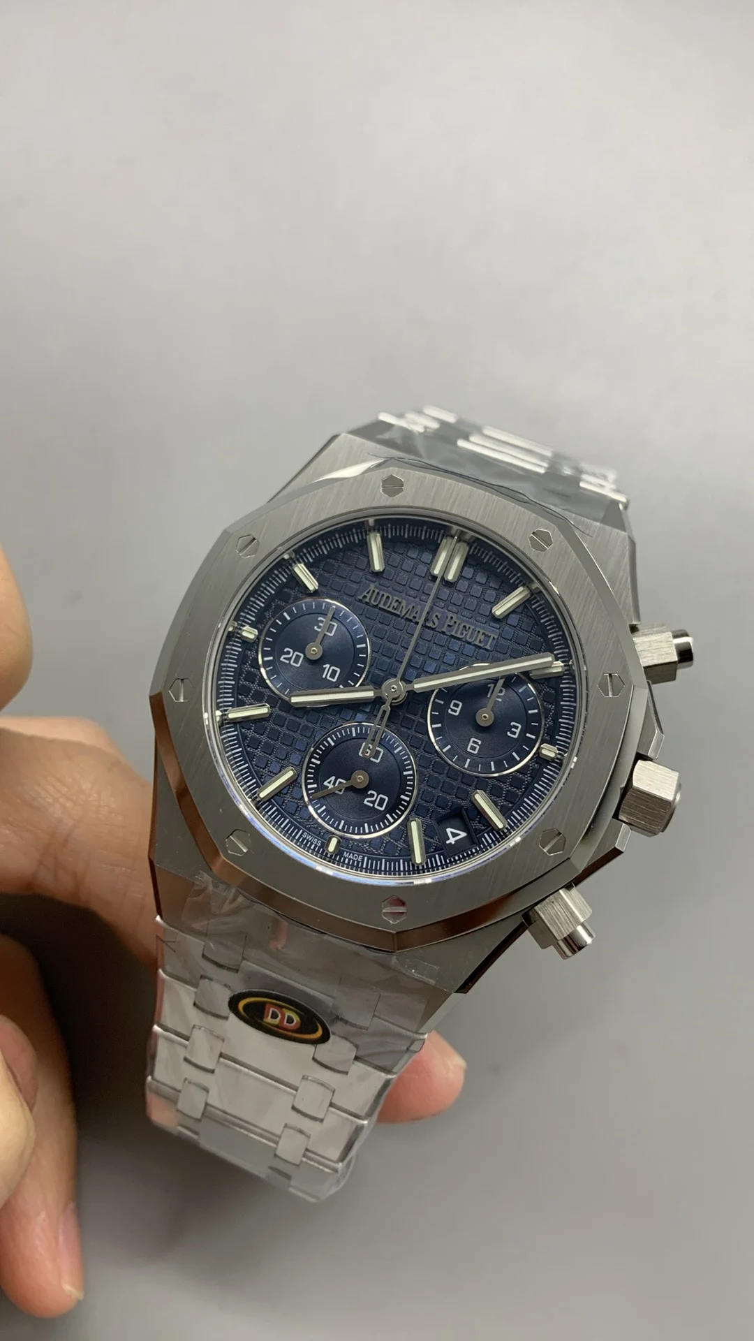 Audemars Piguet Blue Dial 26240 — photographed off the sweep