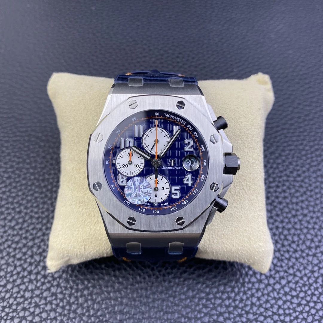 Audemars Piguet Blue Dial 42mm — photographed off the sweep
