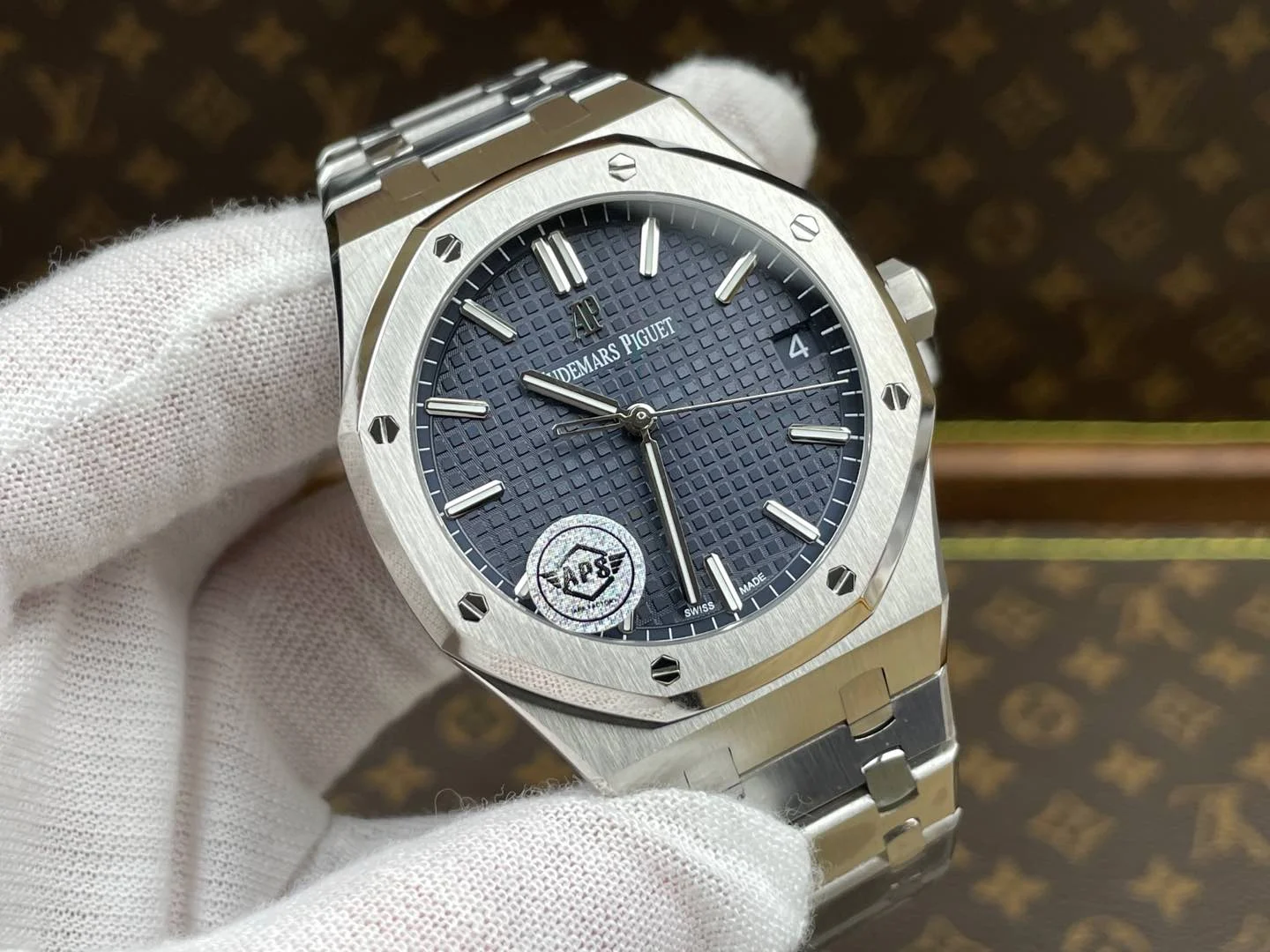 Audemars Piguet Blue Dial — photographed off the sweep