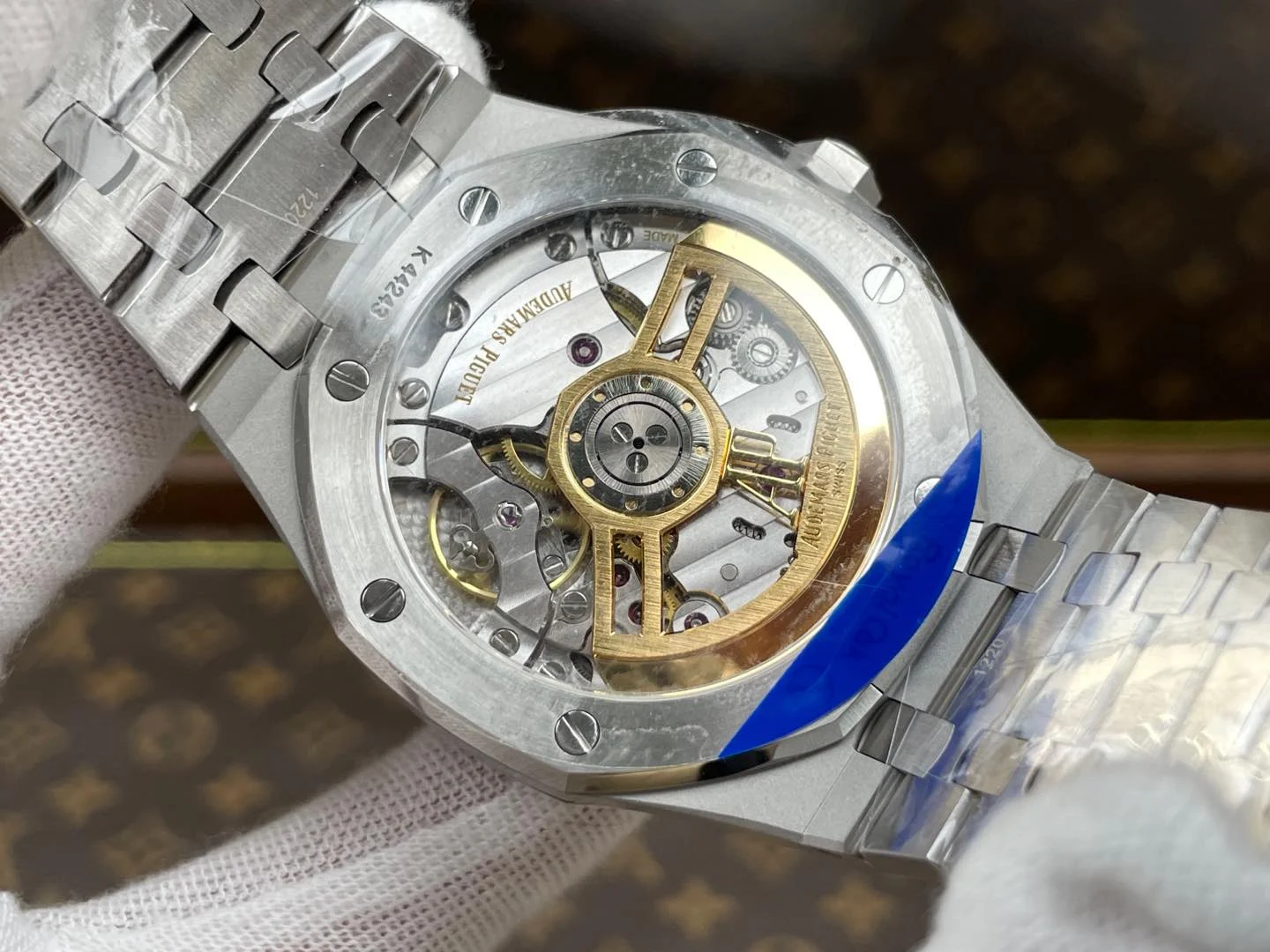 Audemars Piguet Blue Dial — photographed off the sweep