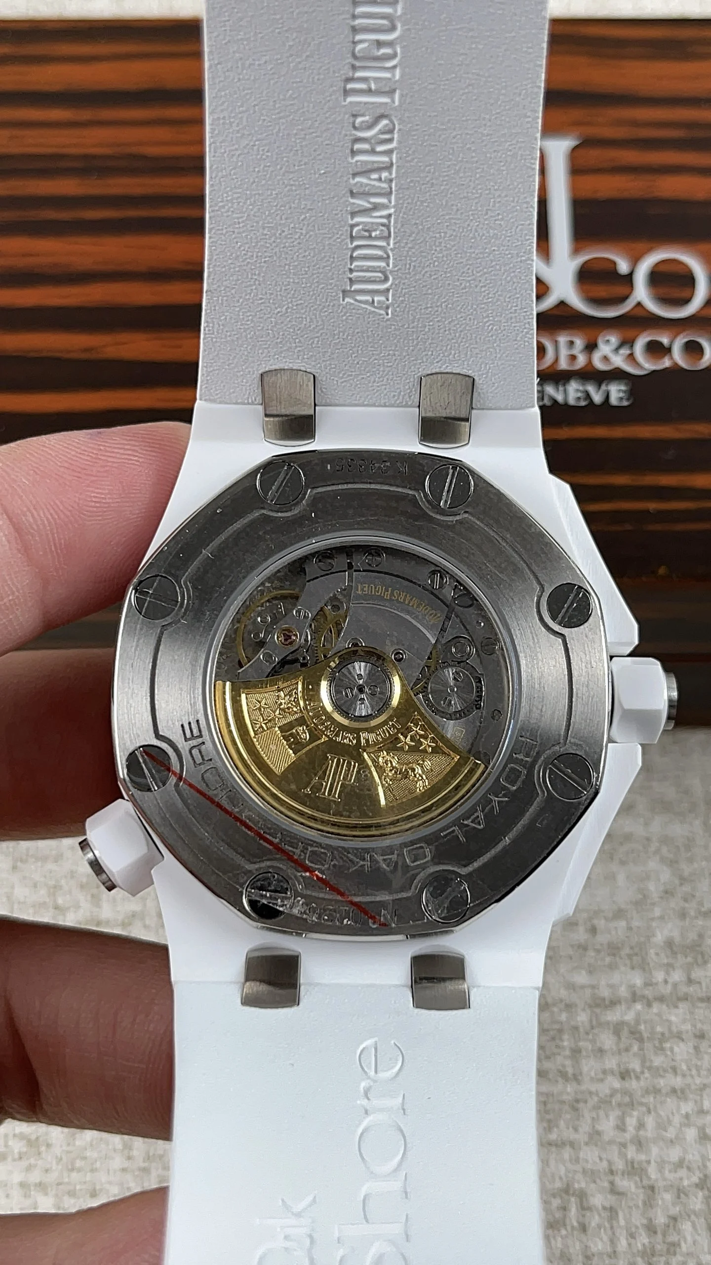 Audemars Piguet Ceramic 15707 — photographed off the sweep
