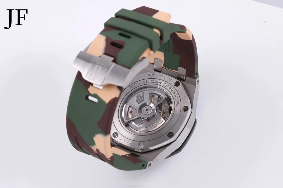 Audemars Piguet Ceramic Green Dial 26400 — photographed off the sweep