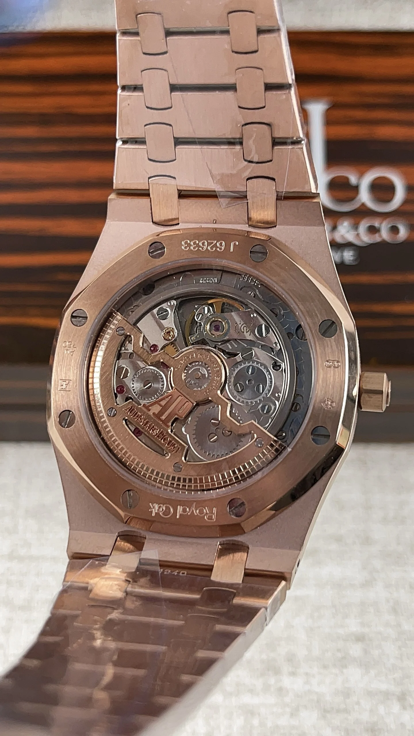 Audemars Piguet Diamond-Set 15202 — photographed off the sweep