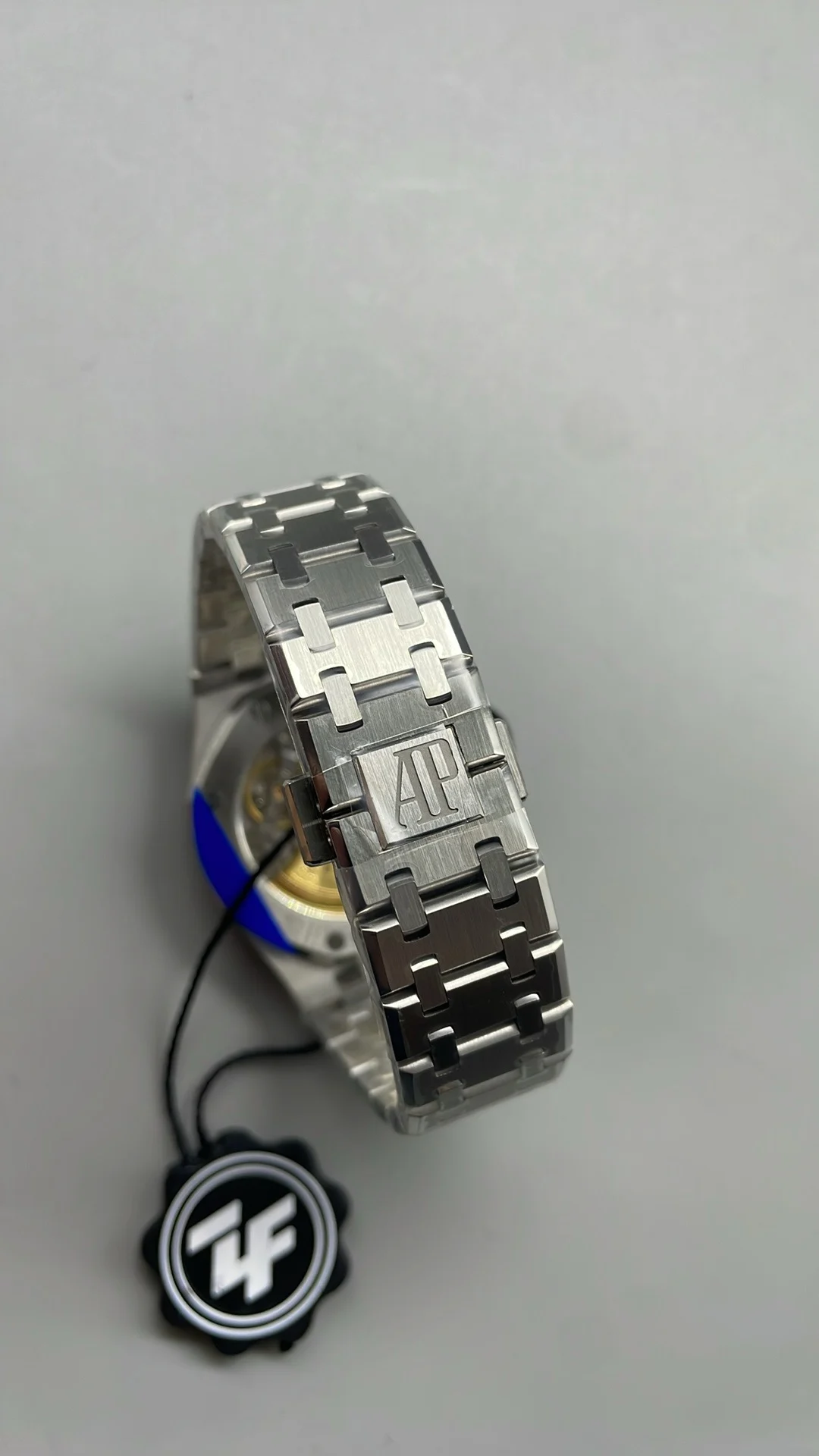 Audemars Piguet Grey Dial 15450 37mm — photographed off the sweep