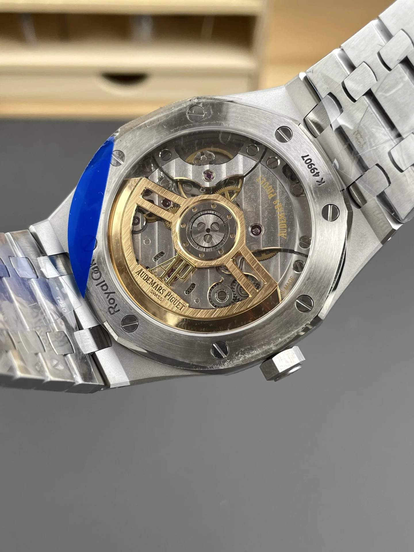 Audemars Piguet Grey Dial 15500 41mm — photographed off the sweep
