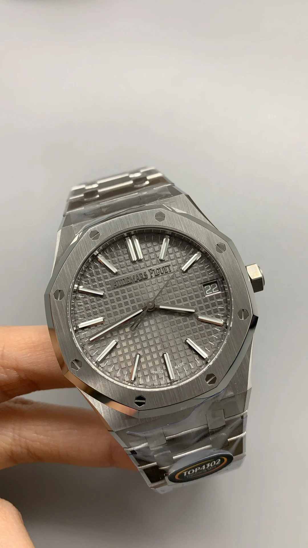 Audemars Piguet Grey Dial 15510 — photographed off the sweep
