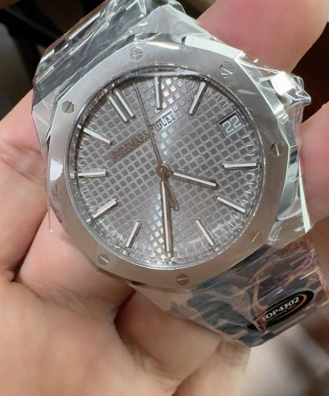 Audemars Piguet Grey Dial 15510 — photographed off the sweep