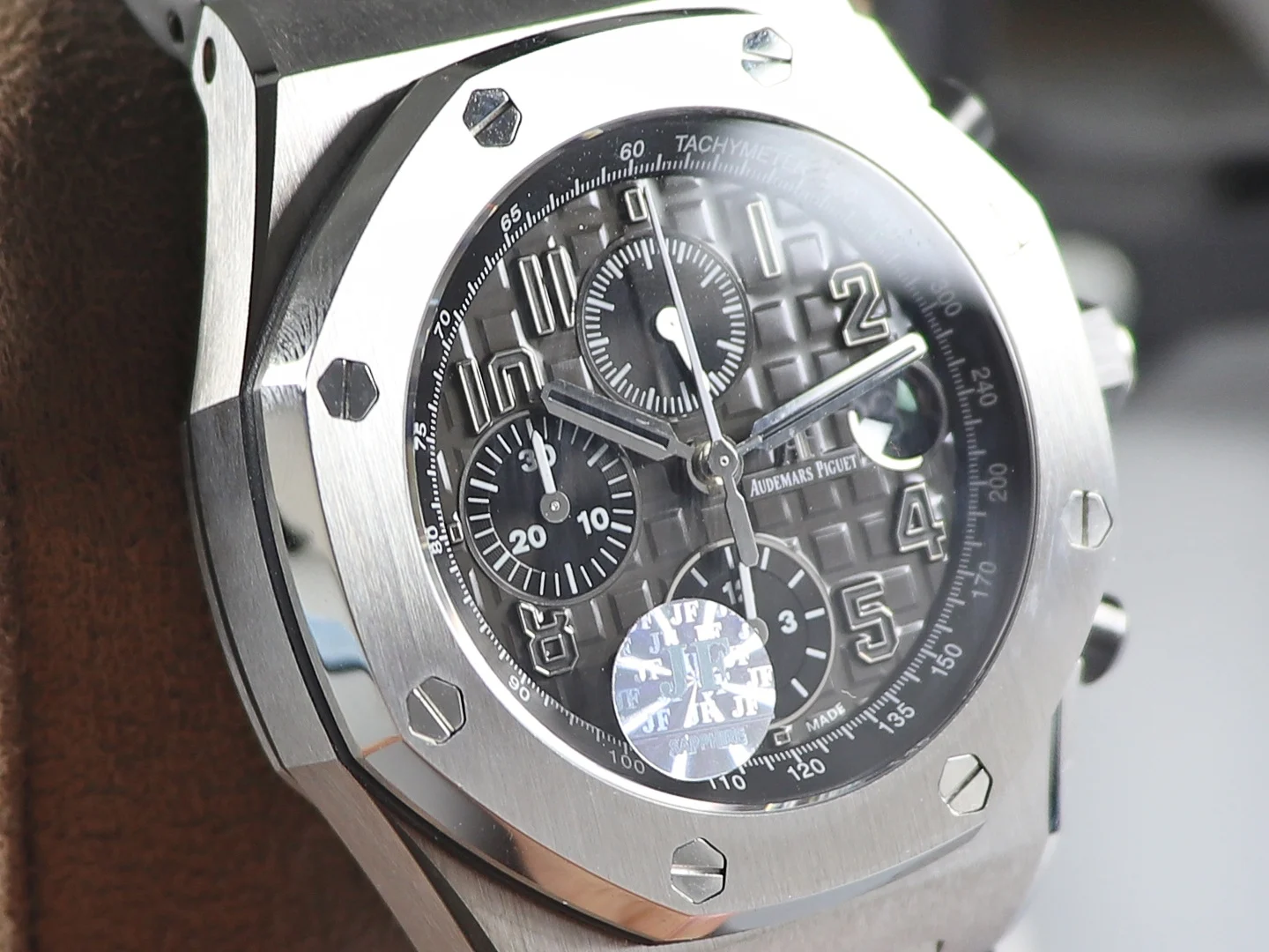 Audemars Piguet Grey Dial 42mm — photographed off the sweep