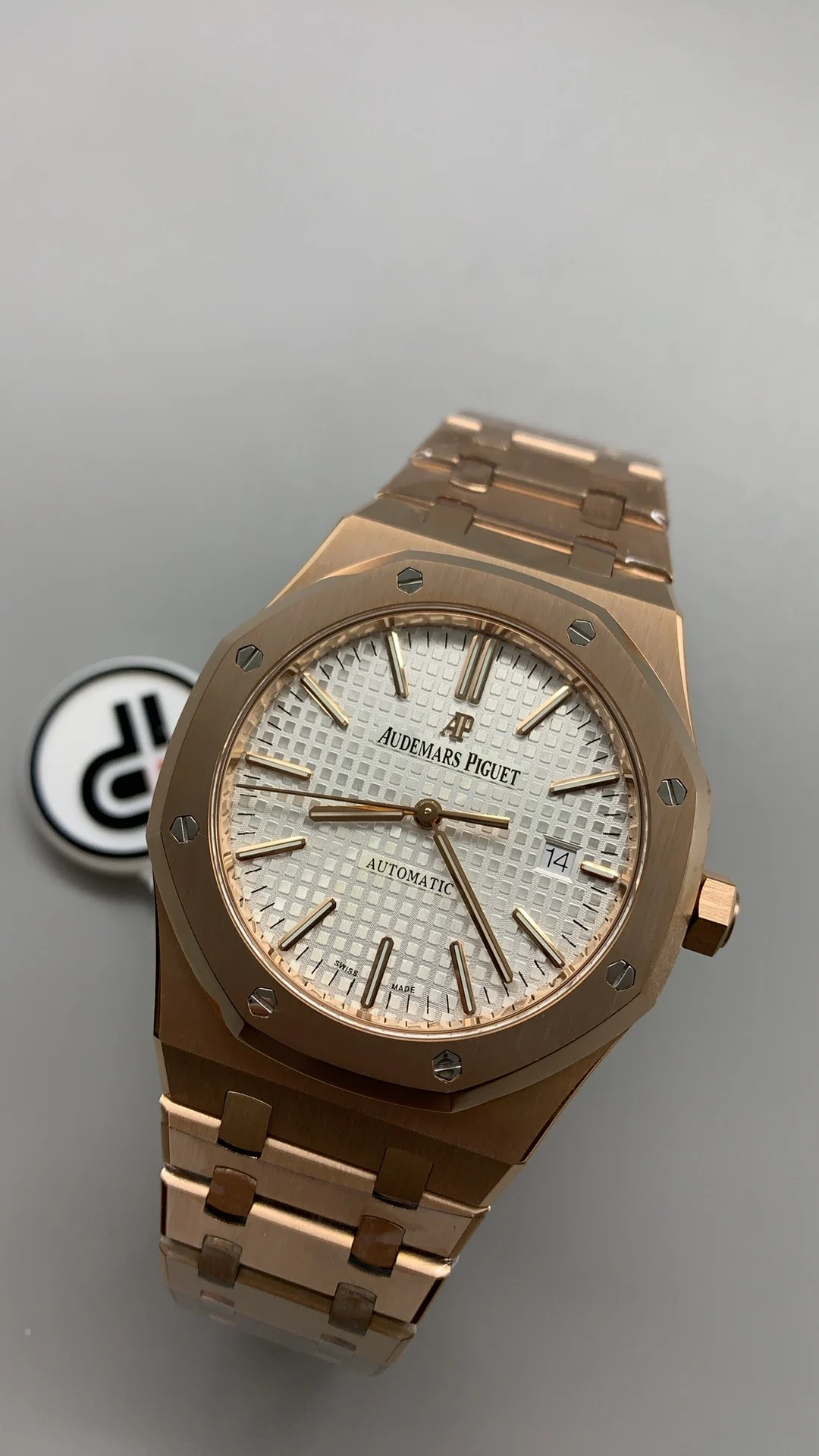 Audemars Piguet Rose Gold 15400 41mm — photographed off the sweep