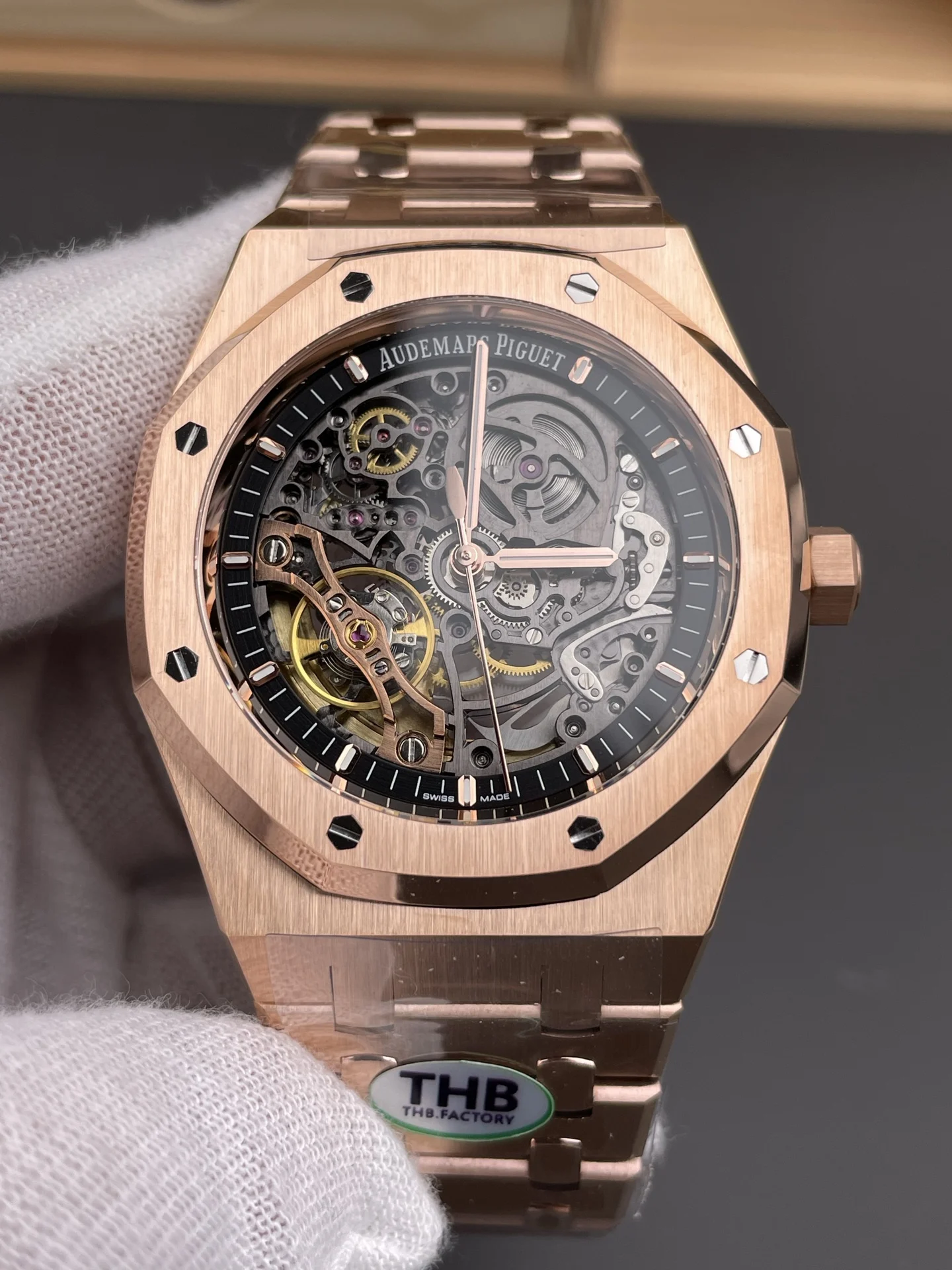 Audemars Piguet Rose Gold 15407 41mm — photographed off the sweep