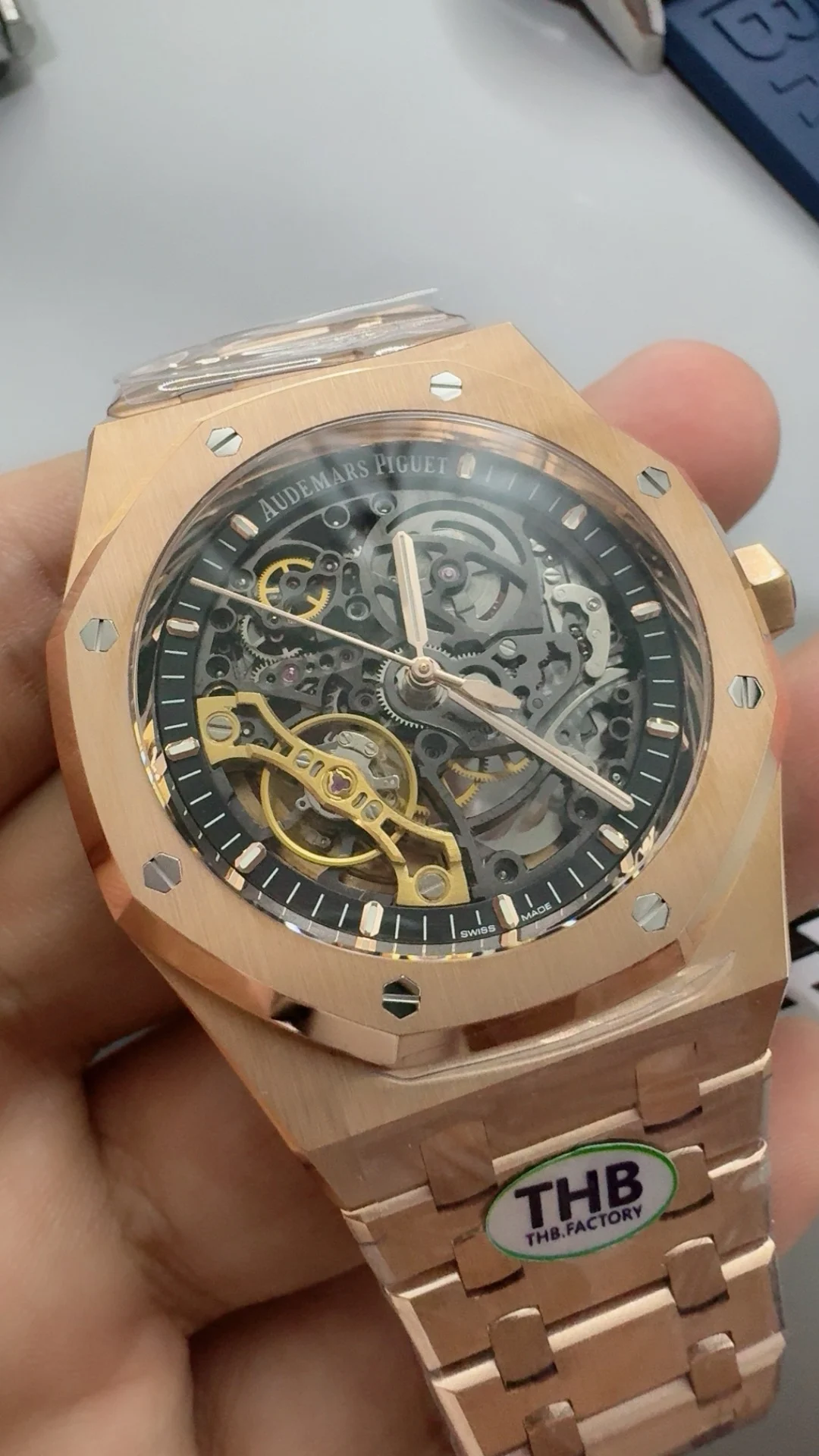 Audemars Piguet Rose Gold 15407 — photographed off the sweep