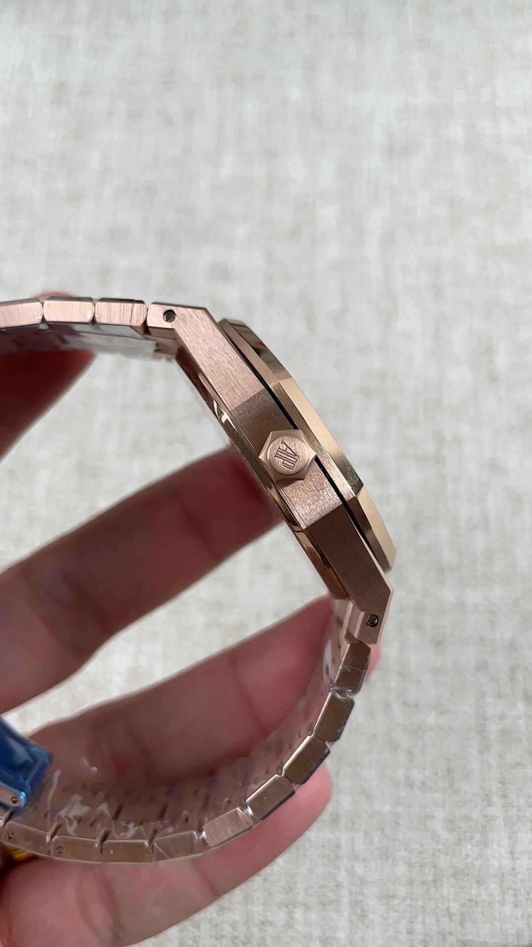 Audemars Piguet Rose Gold 15500 — photographed off the sweep