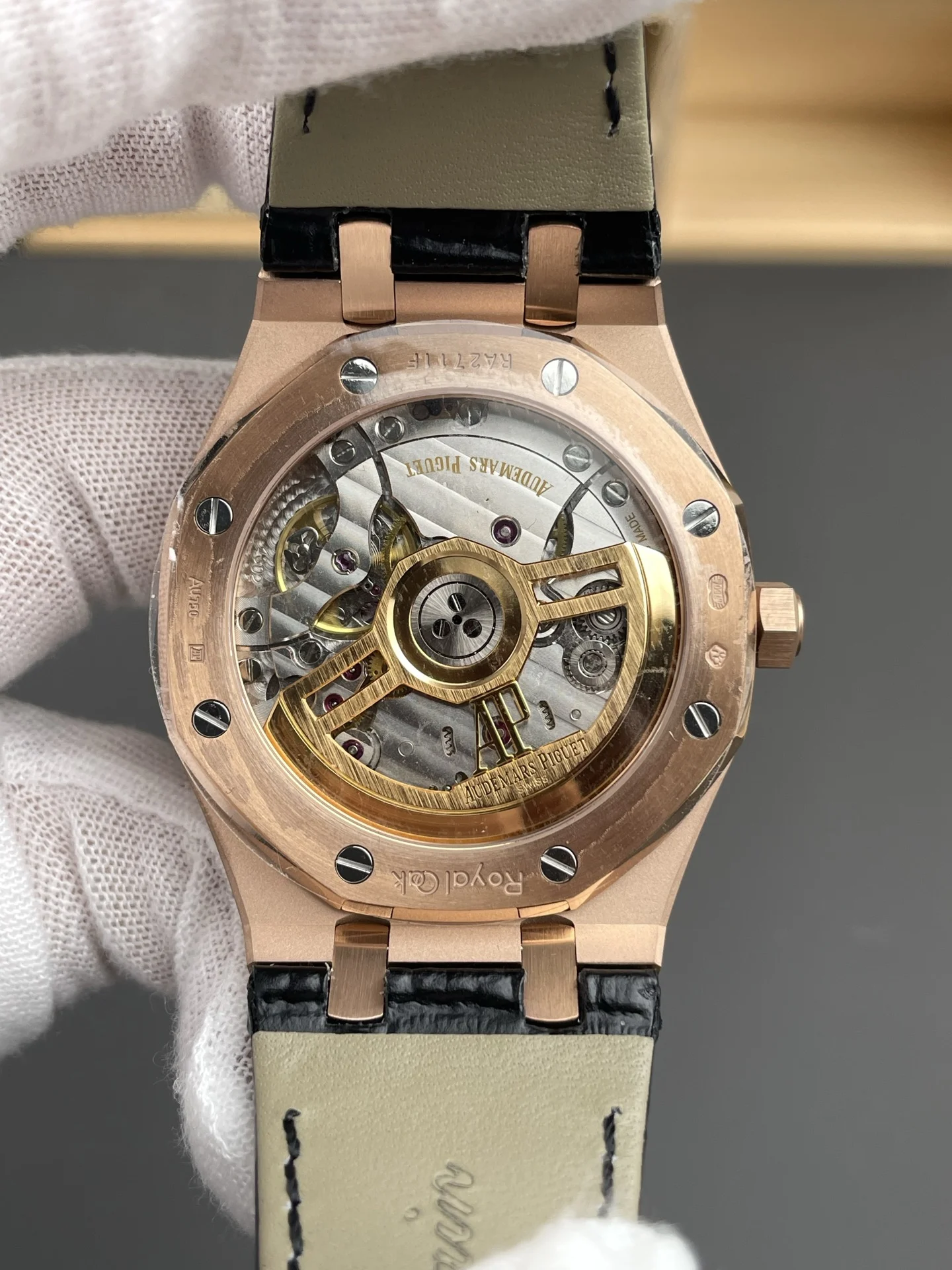 Audemars Piguet Rose Gold 15500 41mm — photographed off the sweep