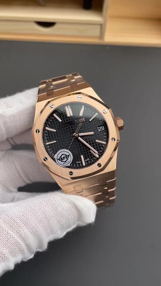 Audemars Piguet Rose Gold Black Dial 15510