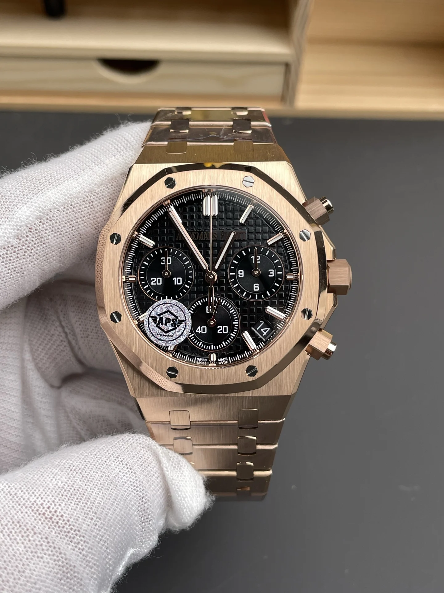 Audemars Piguet Rose Gold Black Dial 26240 41mm