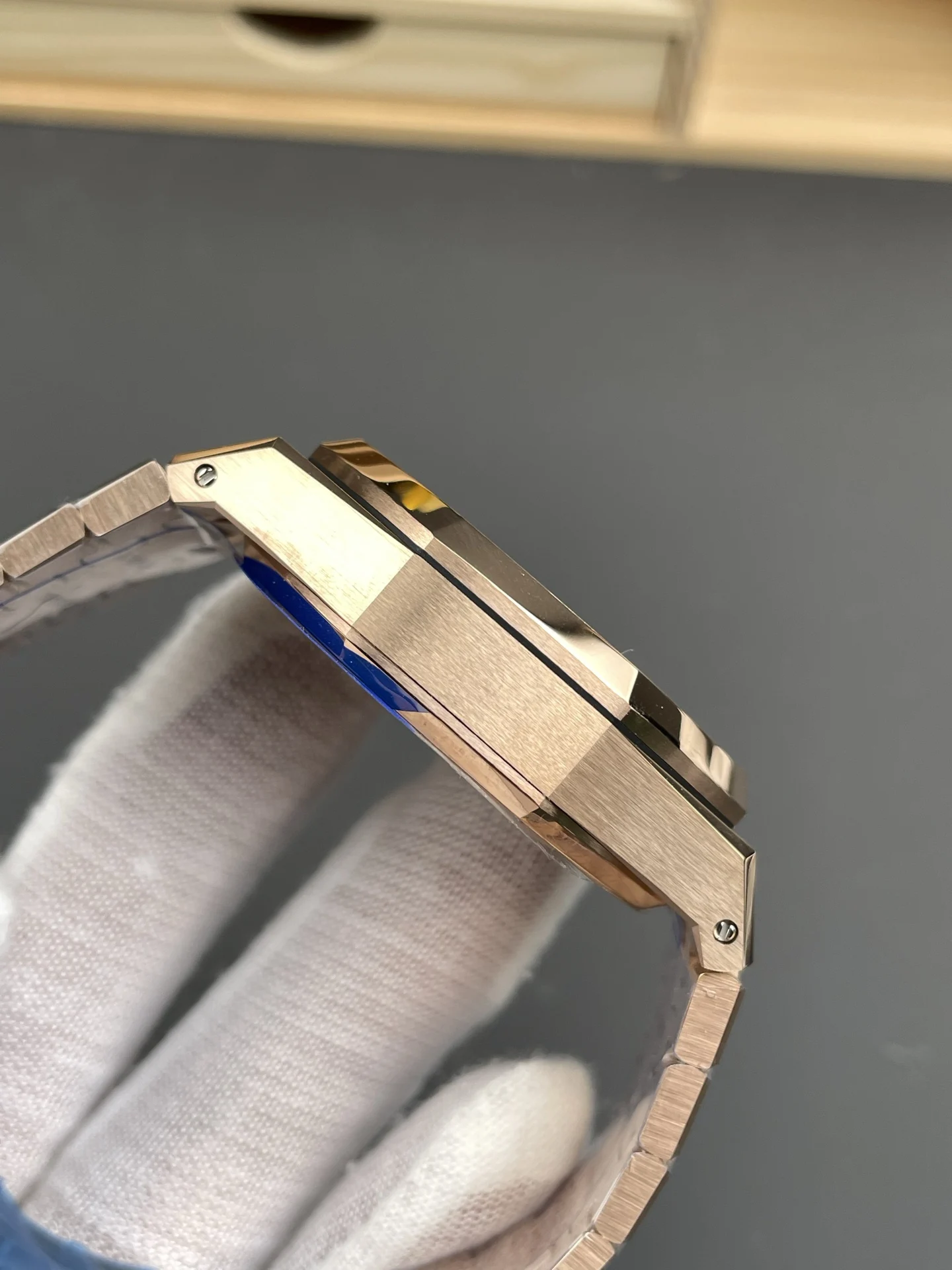 Audemars Piguet Rose Gold Black Dial 26240 41mm — photographed off the sweep